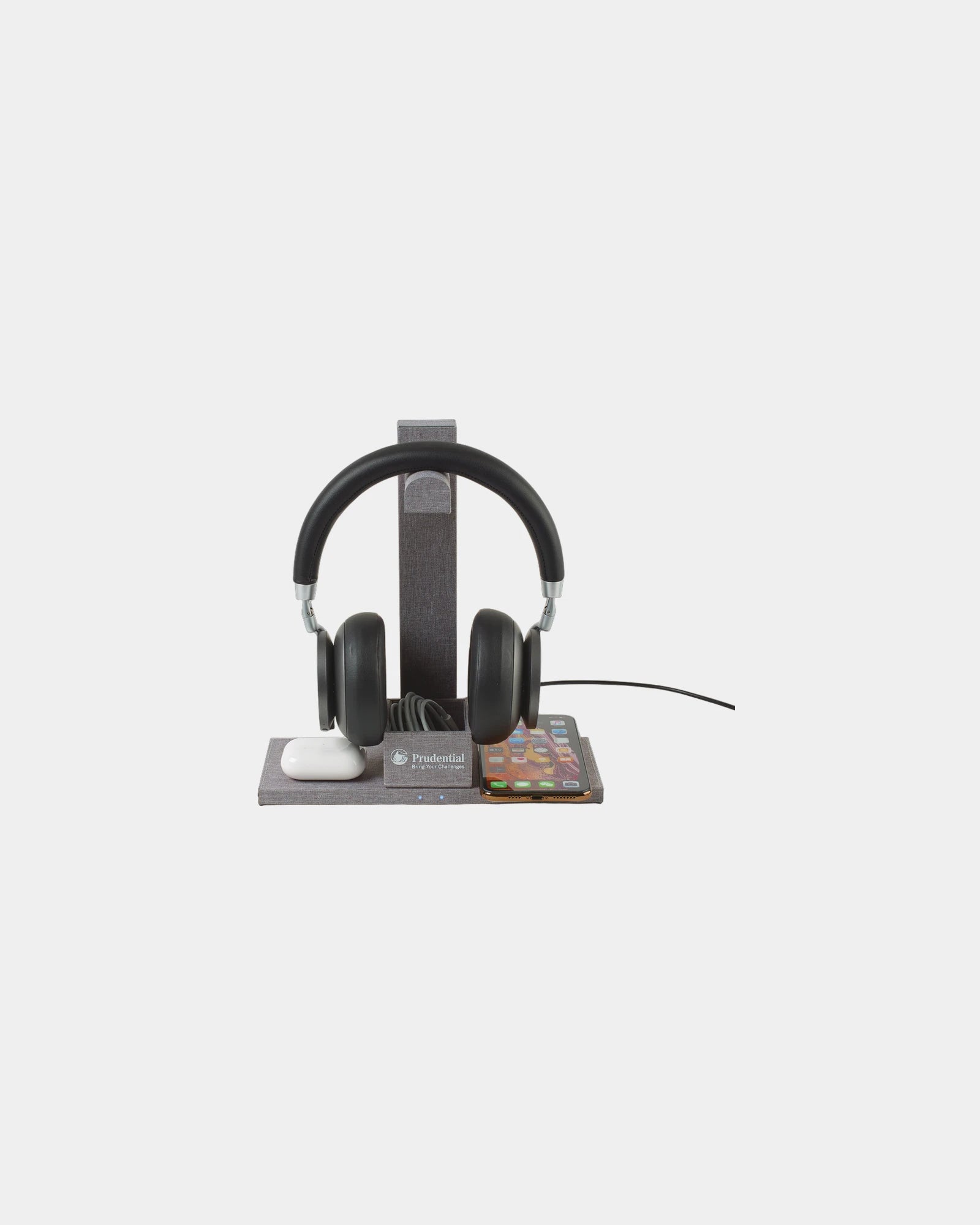 Custom dual wireless charger and headphone stand - 3