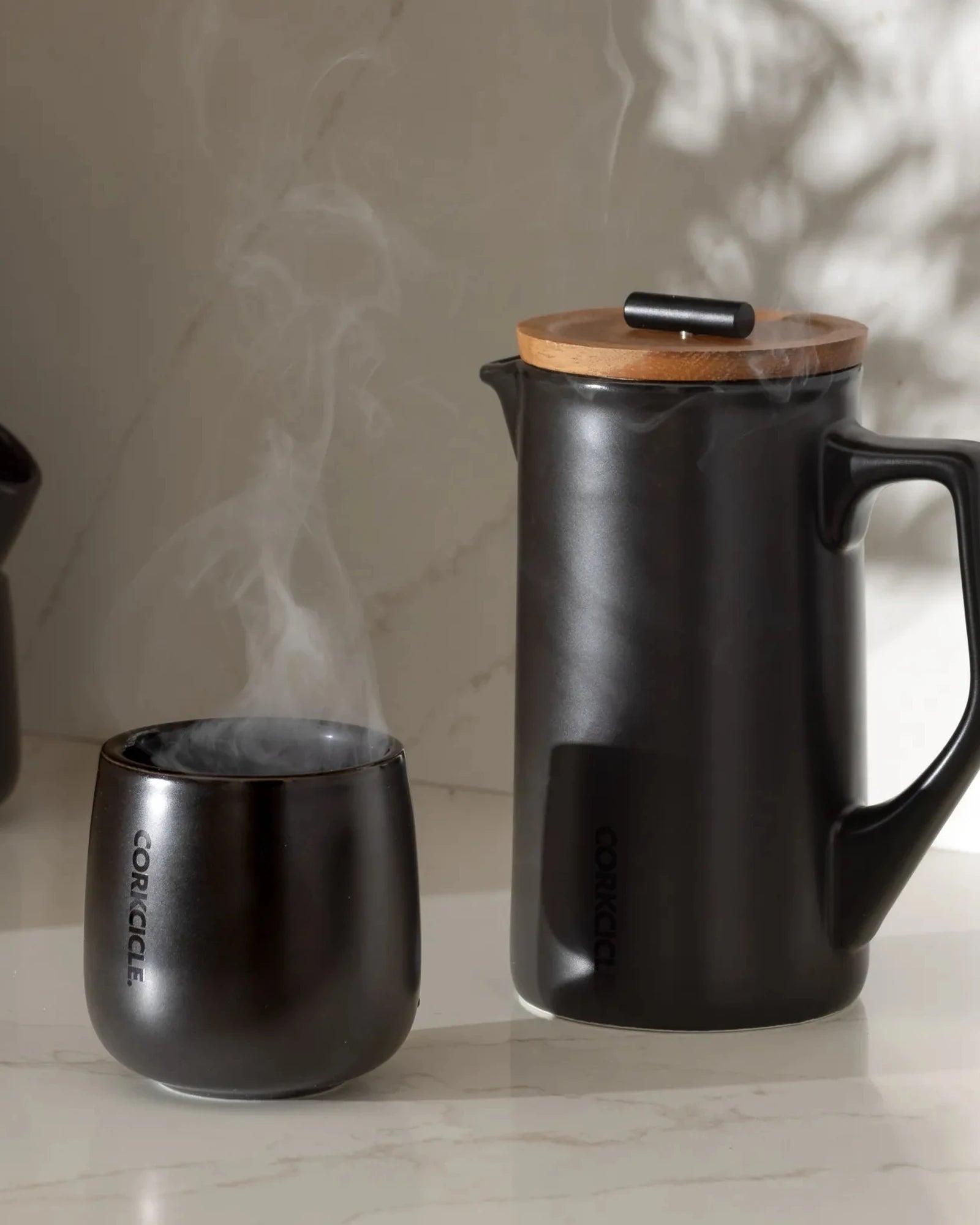 Custom ceramic Corkcicle Cafe French Press 24 oz - 4