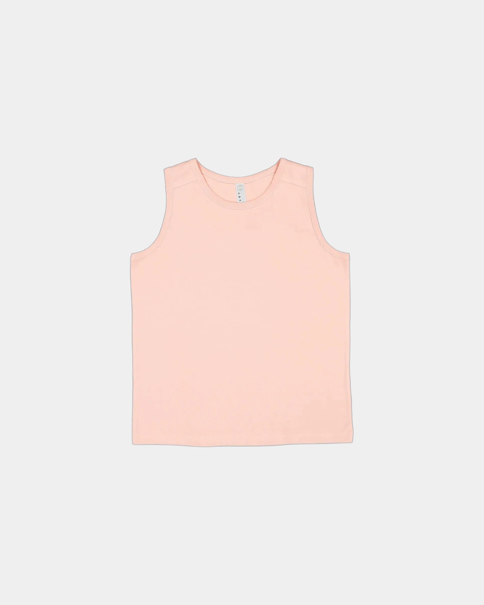 Custom cotton youth fine jersey tank top - Blush
