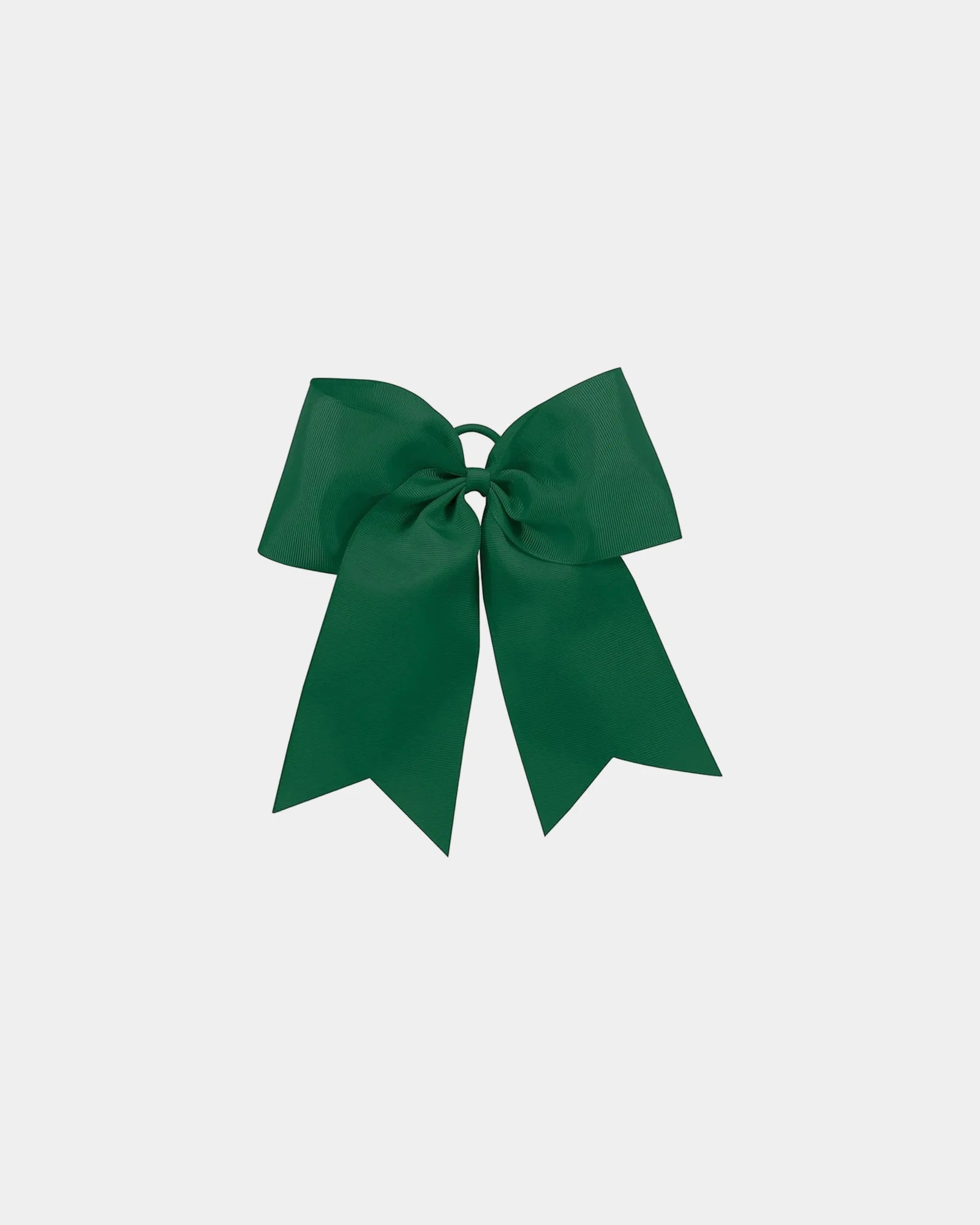 Custom grosgrain cheer hair bow with elastic band - Dark Green