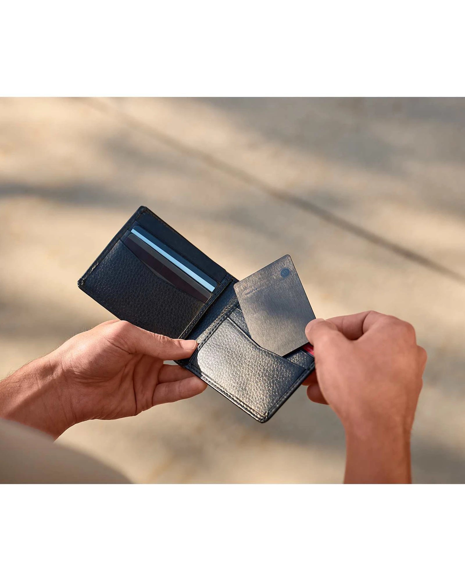 Custom rechargeable Bluetooth locator card tracker - 1