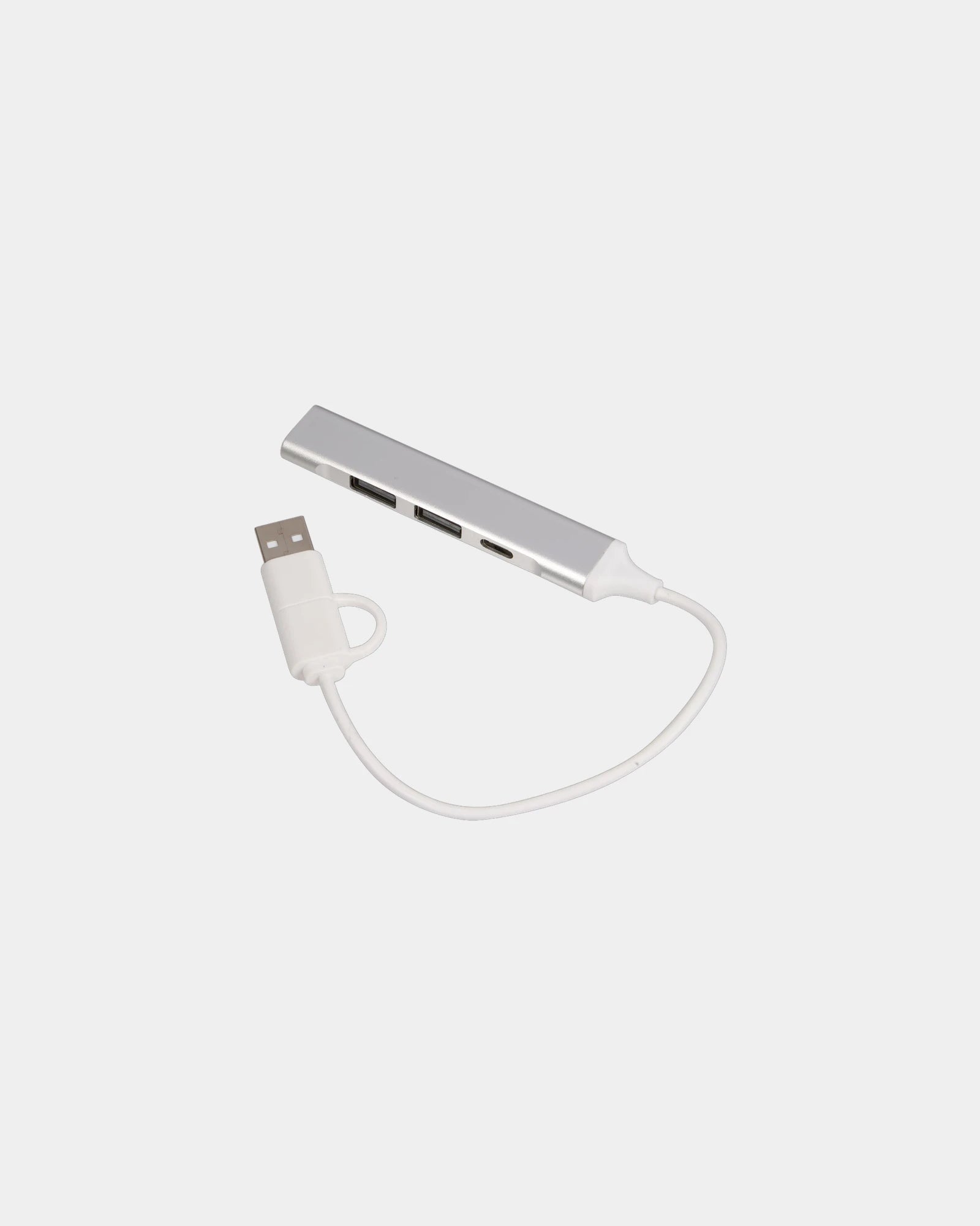 Custom recycled aluminum 4-port USB-A and C hub - 1