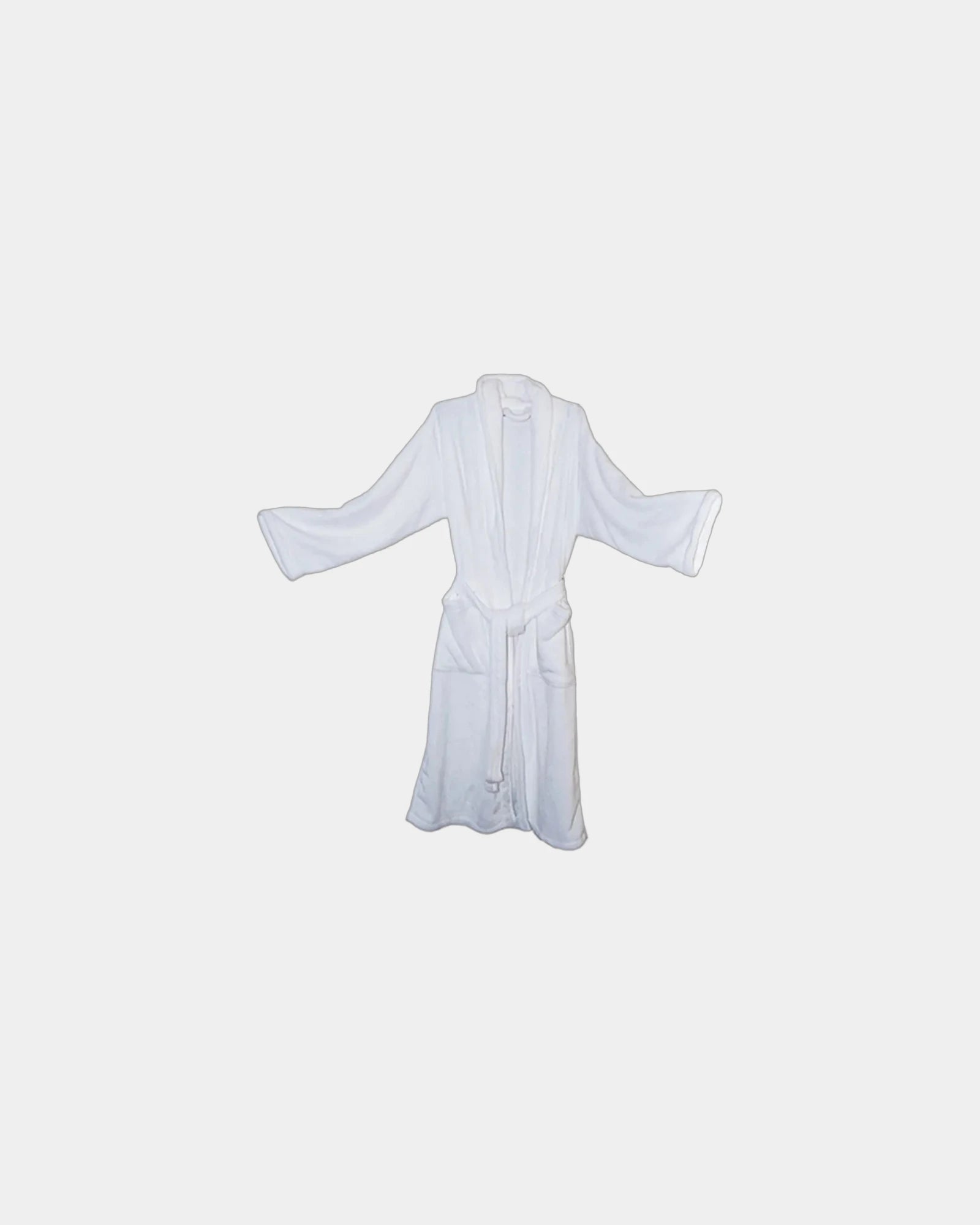 Custom mink touch fleece luxury robe for teams - White