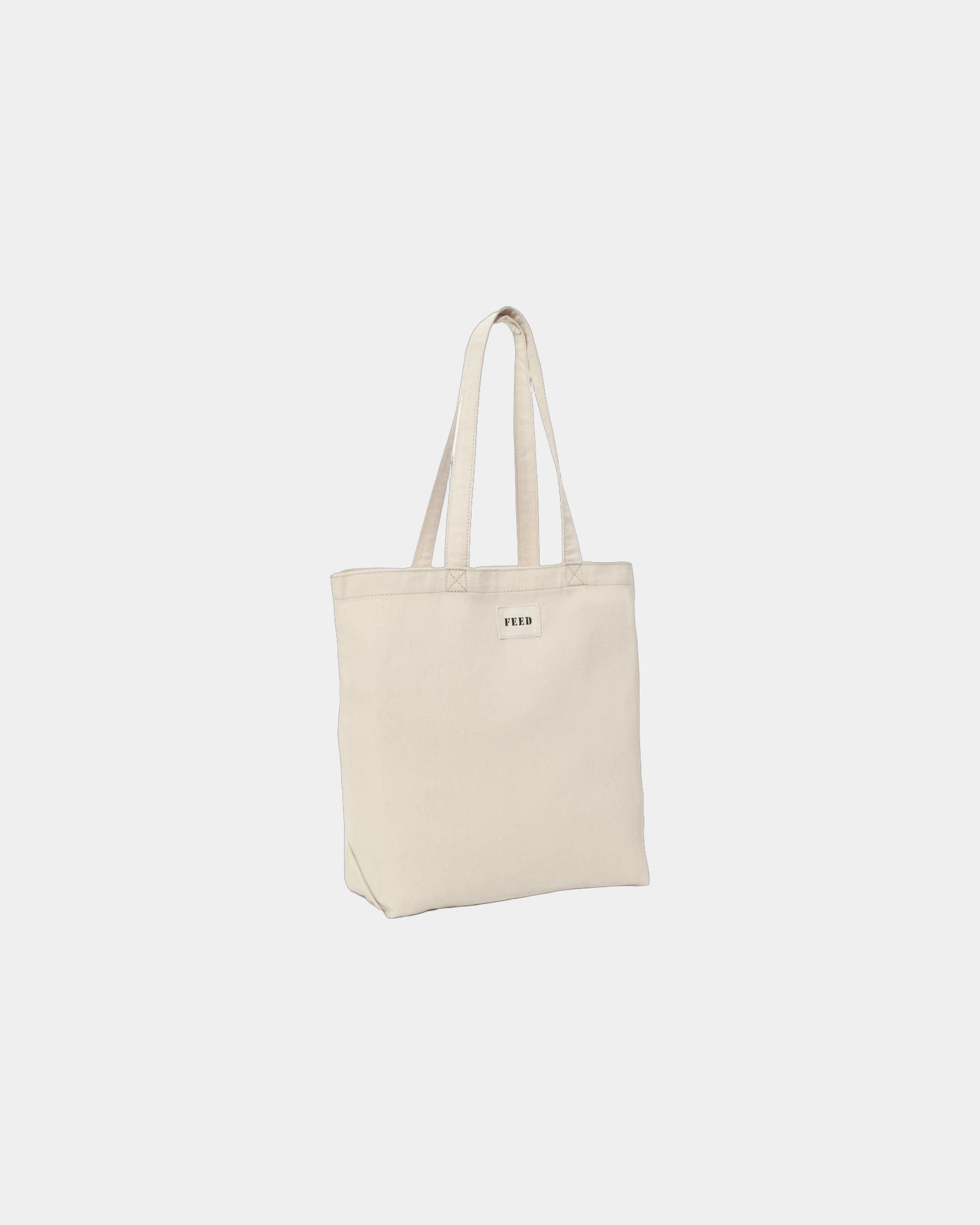 Custom organic cotton GOTS tote bag shopper - Natural (Nt)