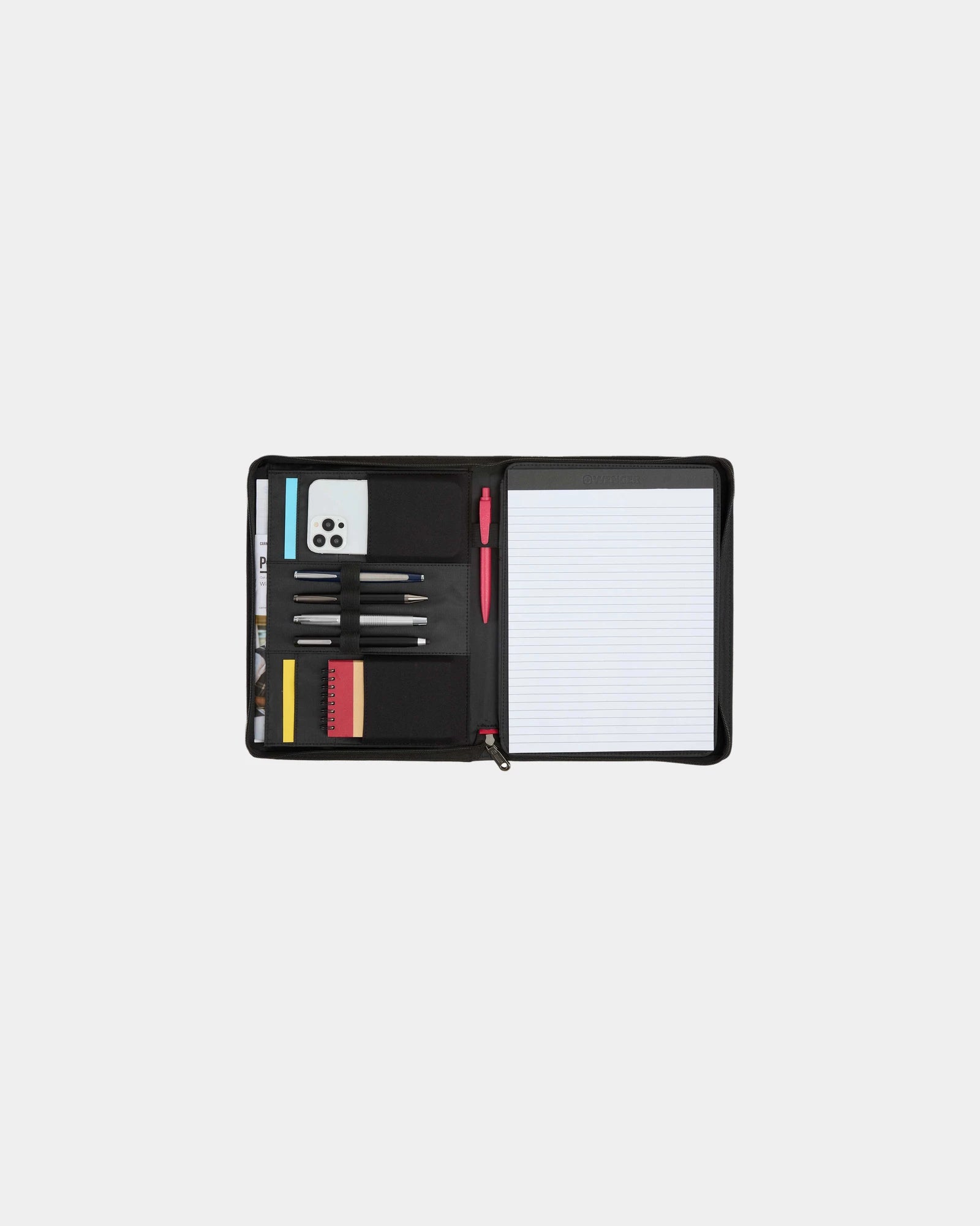 Custom recycled zippered padfolio Wenger Recycled Tech - 8