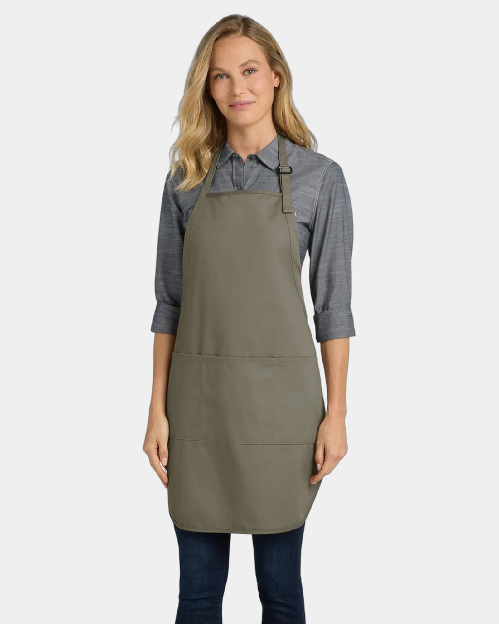Custom stain-release apron Port Authority Full-Length - Khaki