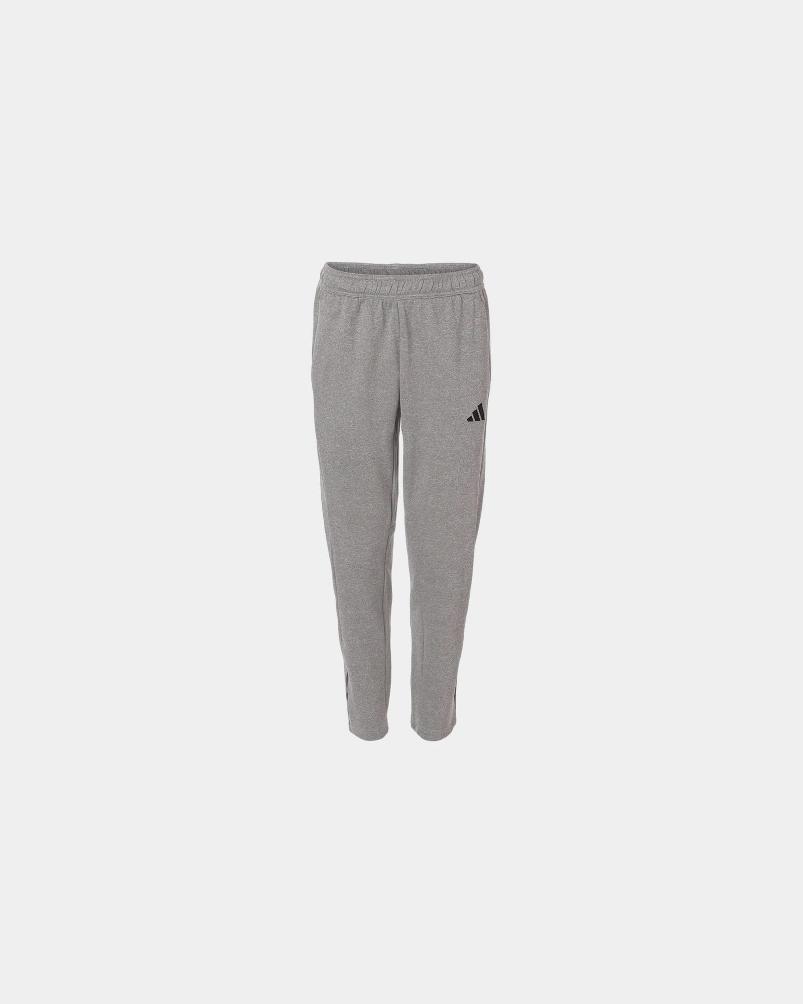 Custom recycled fleece Adidas Game & Go sweatpants - Medium Grey Heather