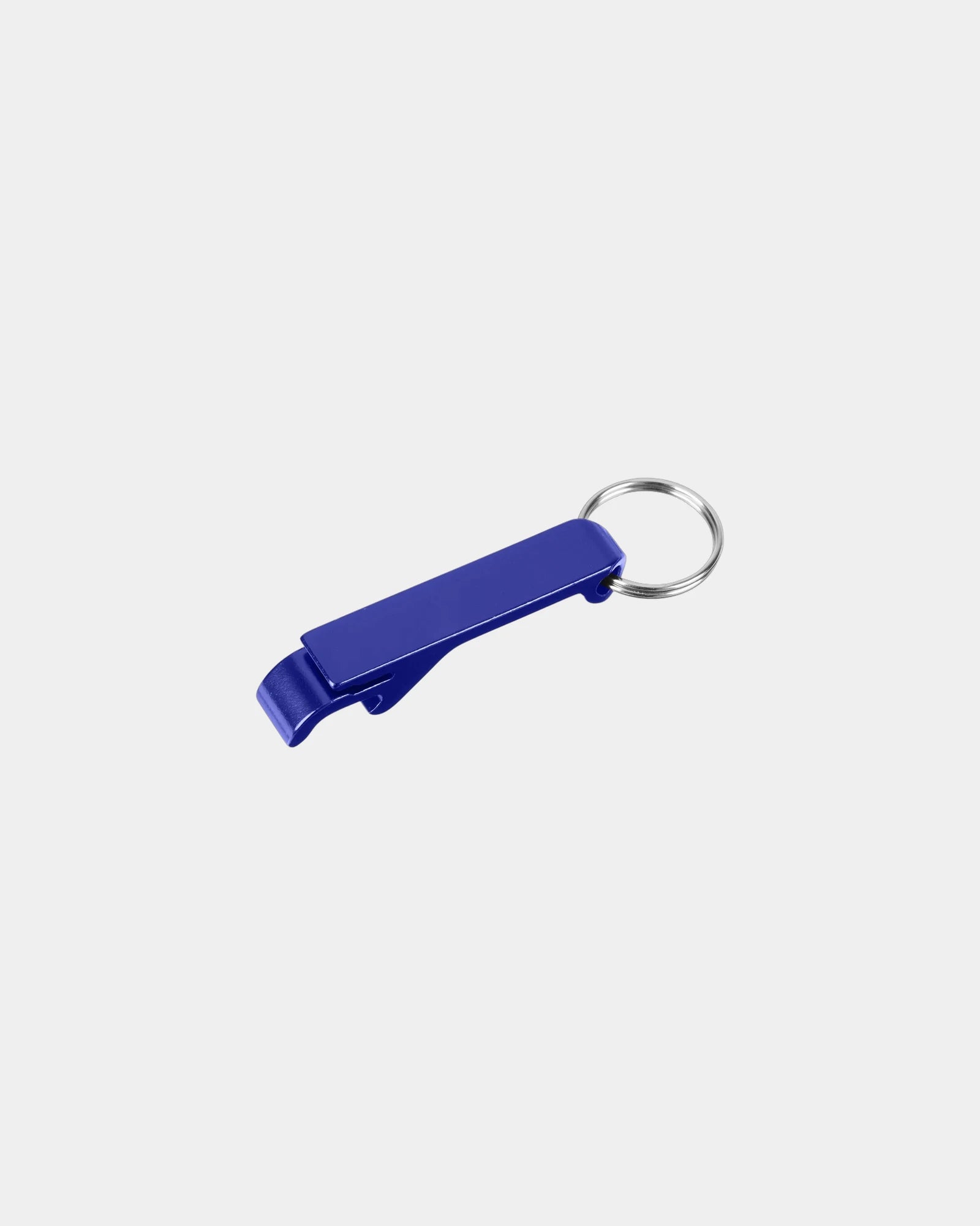 Custom aluminum bottle opener keychain laser engraved - Blue