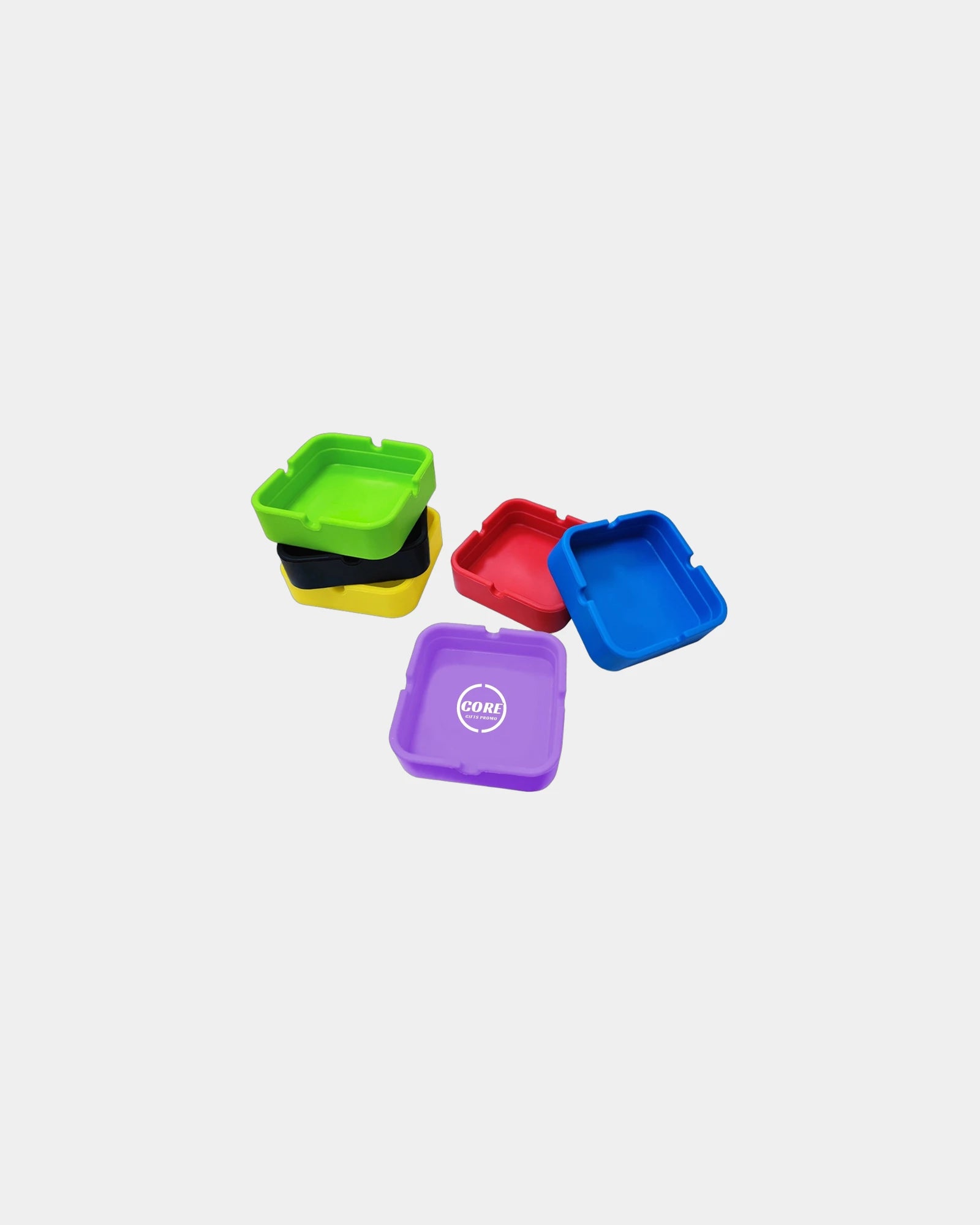 Custom silicone heat-resistant ashtray 3.1 inches - Purple