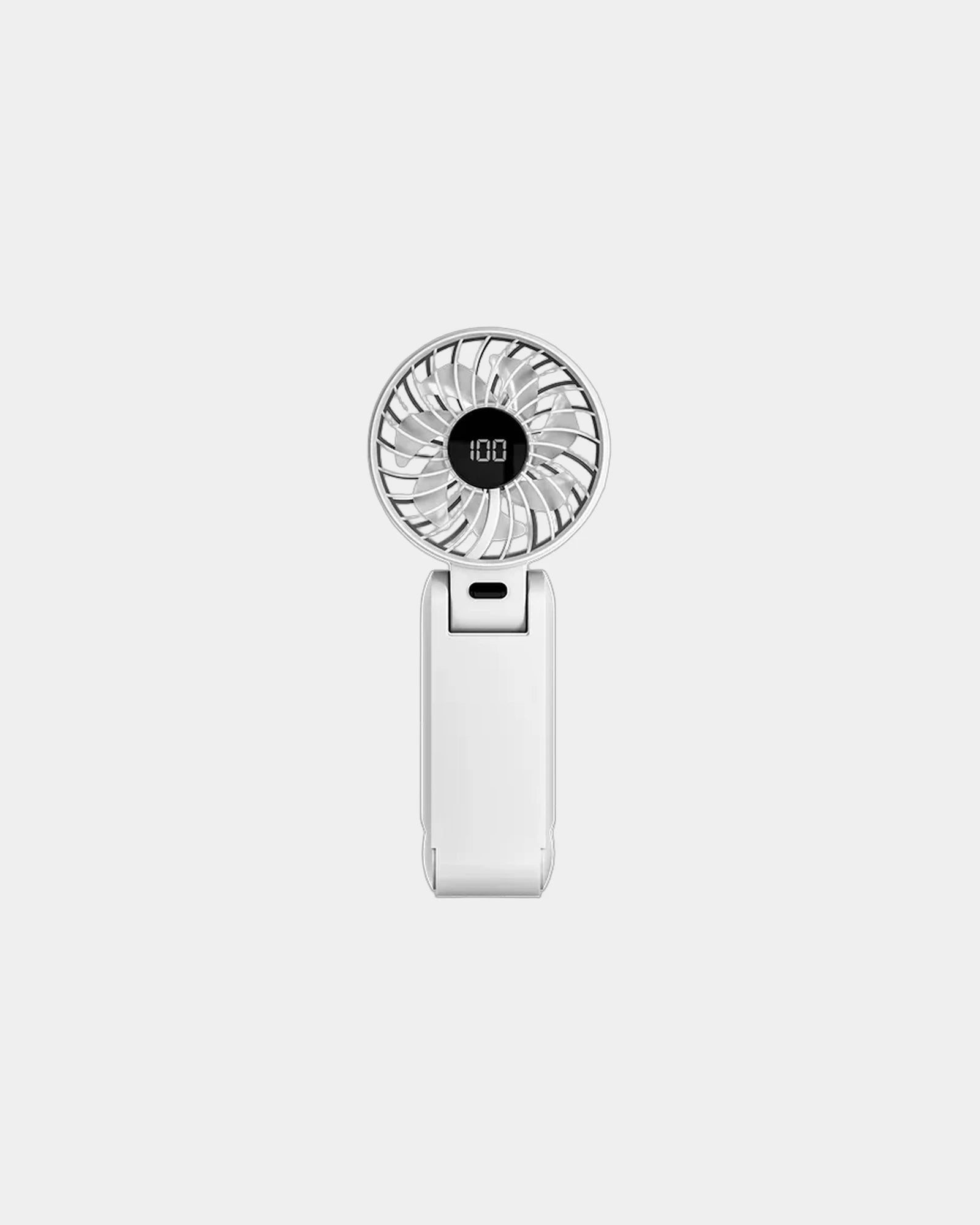 Custom rechargeable handheld fan with neck lanyard - 1