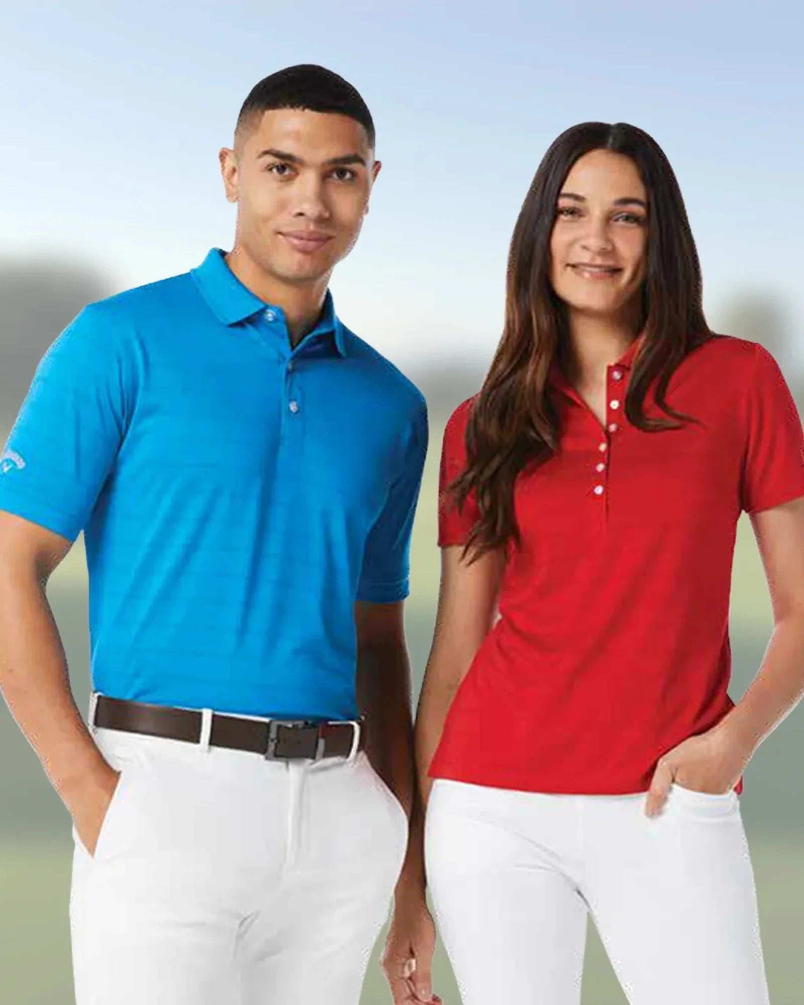 Custom moisture-wicking Callaway Vent men's golf polo - 1