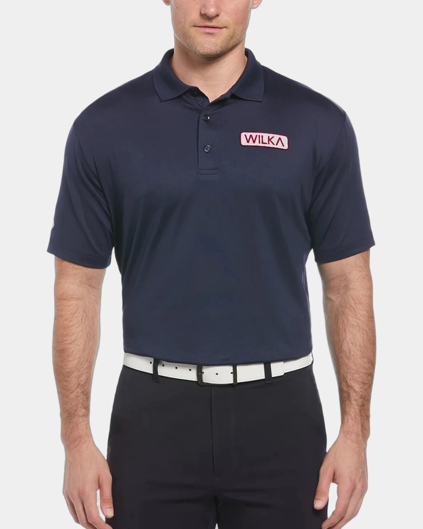 Custom UPF 50+ stretch polyester polo shirt Callaway - Peacoat