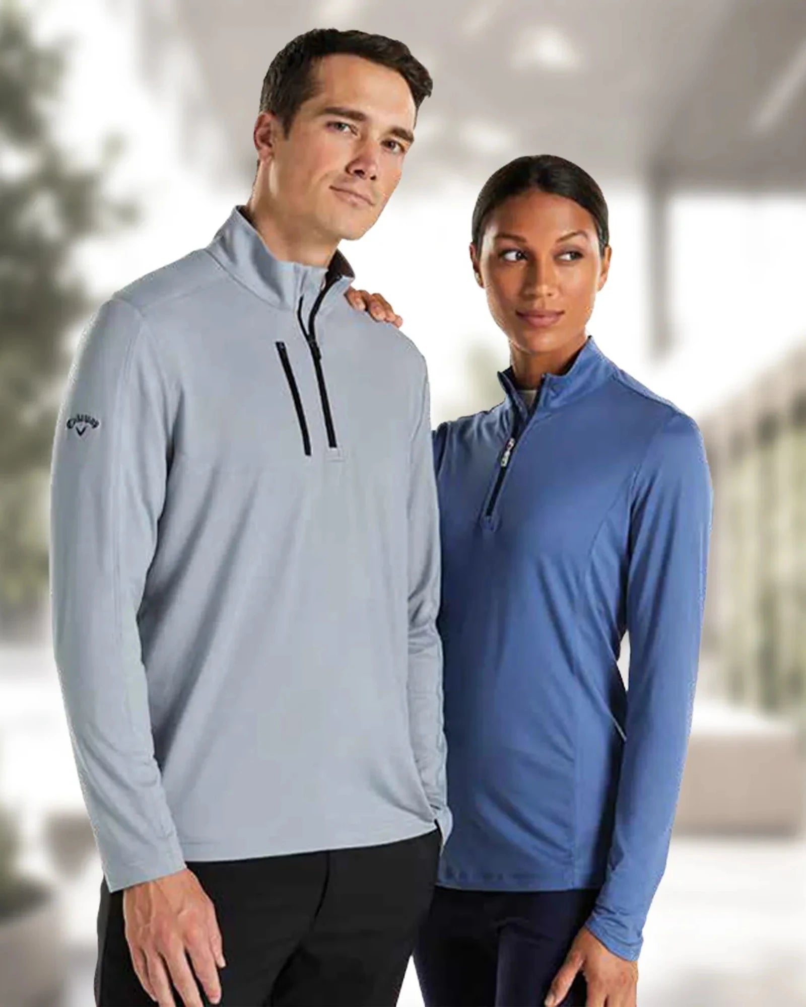 Custom wind-resistant Callaway men's quarter-zip pullover - 1