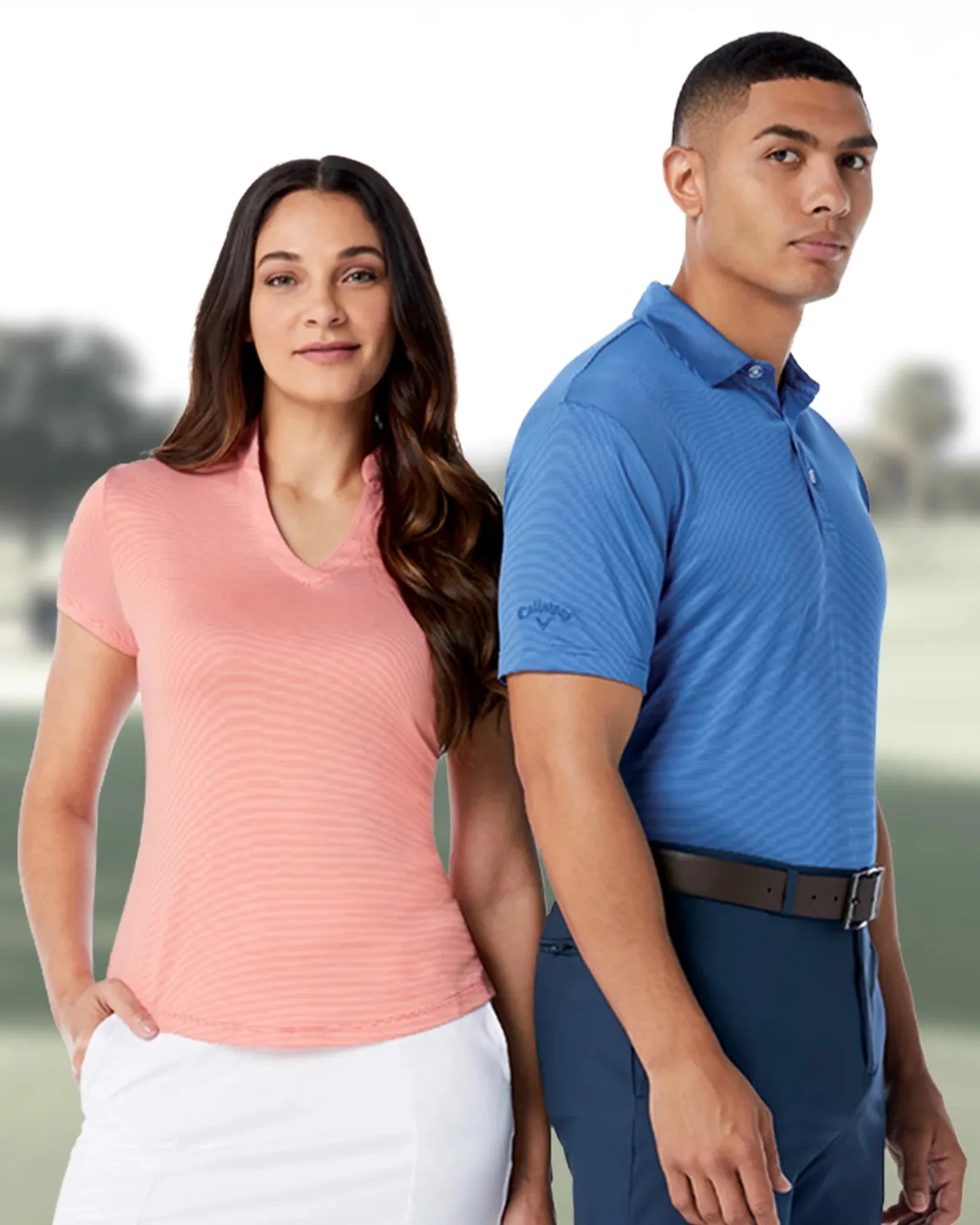 Custom moisture-wicking Callaway men's polo shirt - 1