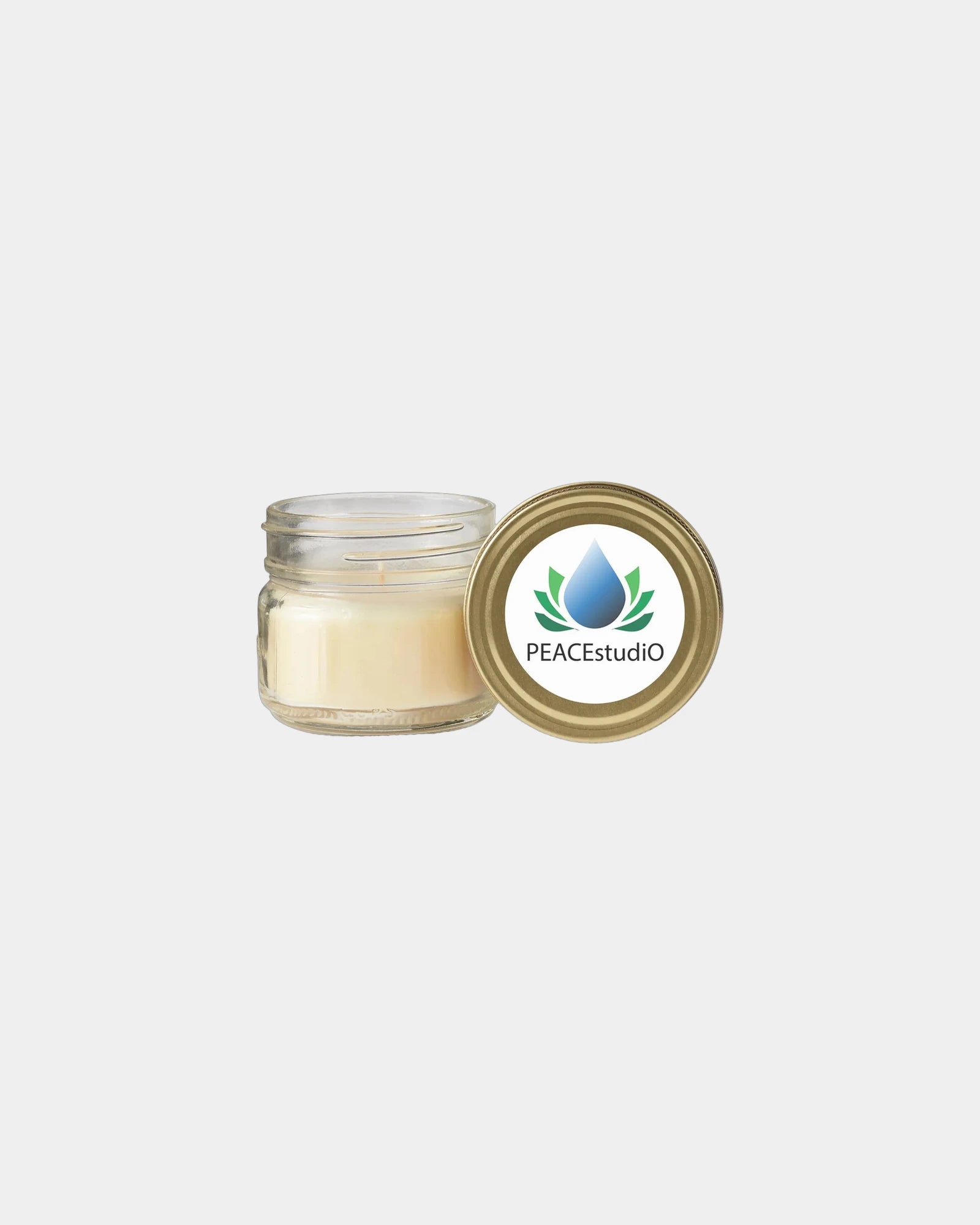 Custom glass jar candle set with gift box - White