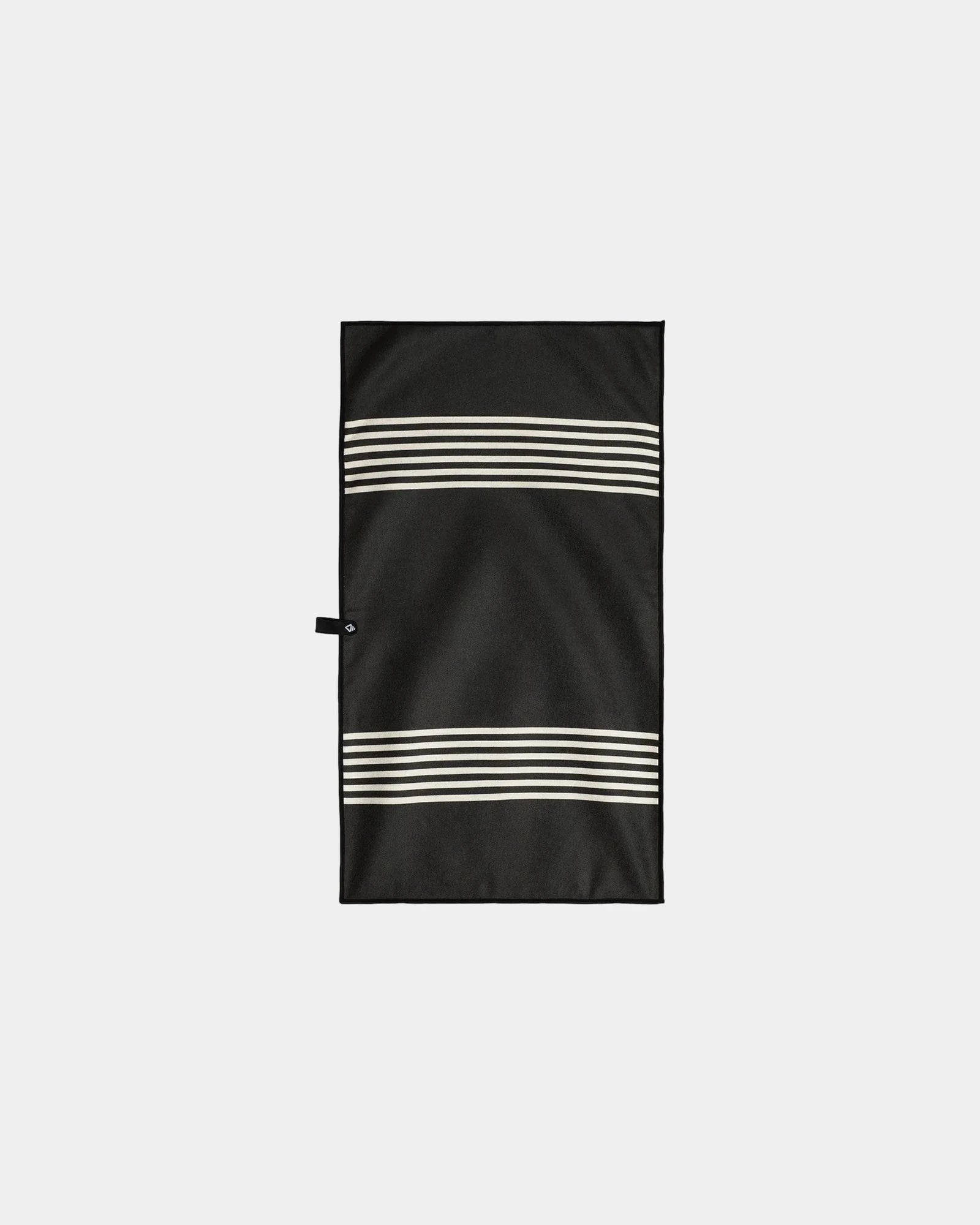 Custom recycled polyester quick-dry fitness towel 30" - Poolside Black