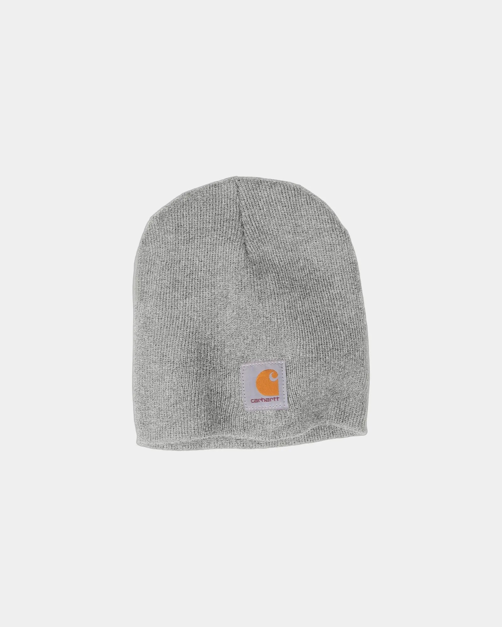 Custom acrylic knit beanie Carhartt hat - Heather Grey