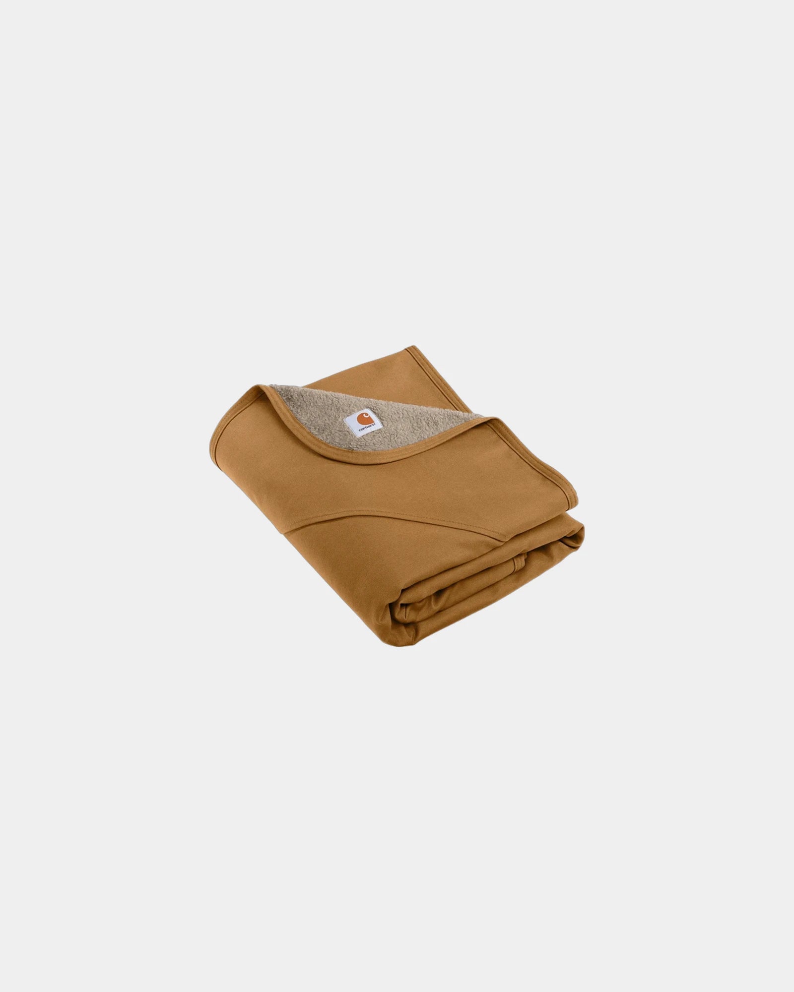 Custom Carhartt Firm Duck Sherpa-Lined Blanket - Carhartt Brown