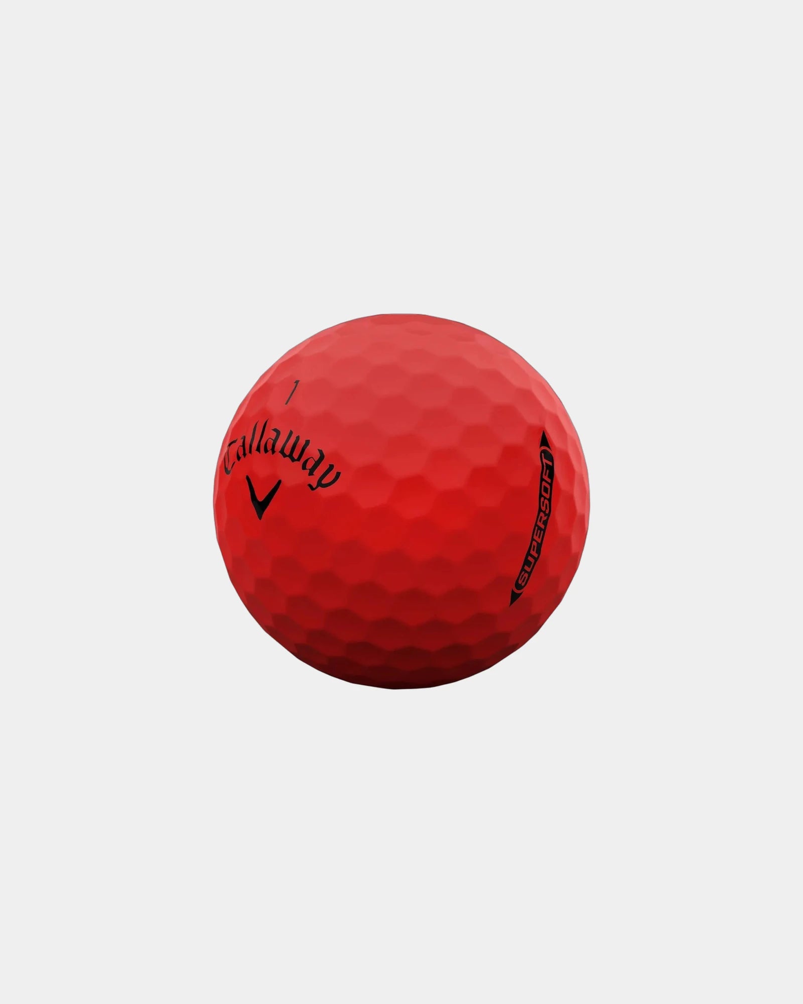 Custom matte finish golf balls Callaway Golf Supersoft - Red