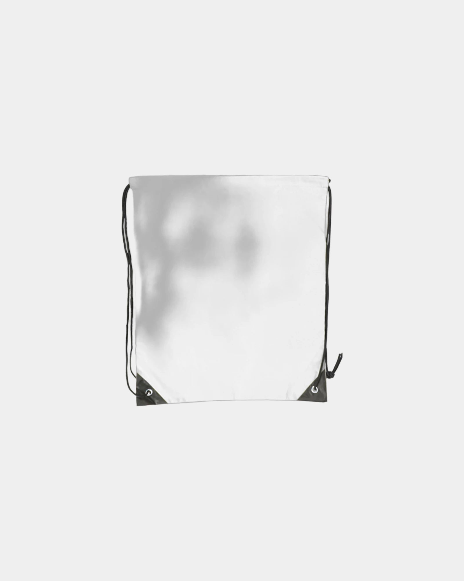 Custom polyester drawstring backpack 15" x 18" - White