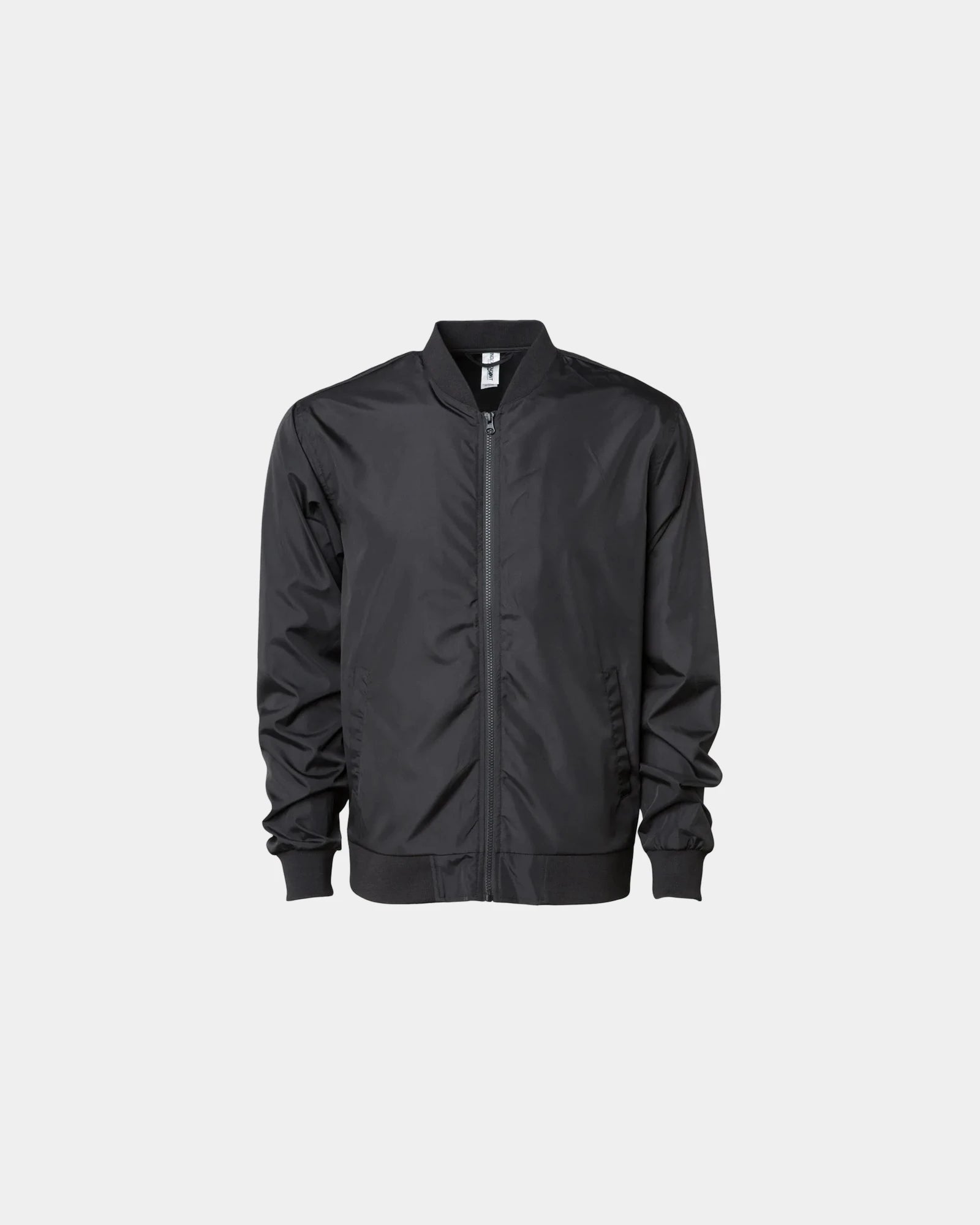 Custom unisex lightweight bomber jacket - Black