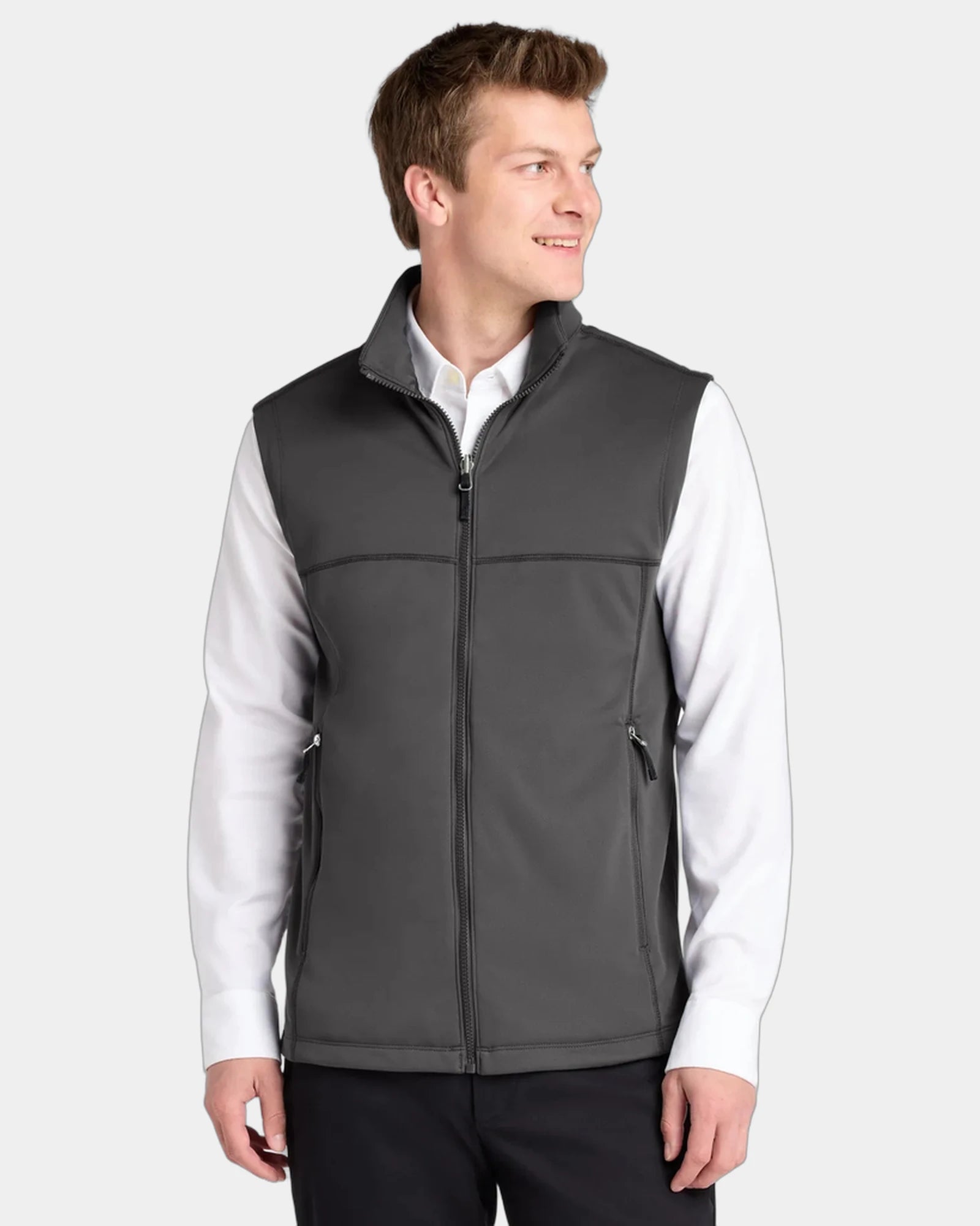 Custom fleece vest Port Authority Collective Smooth - Graphite