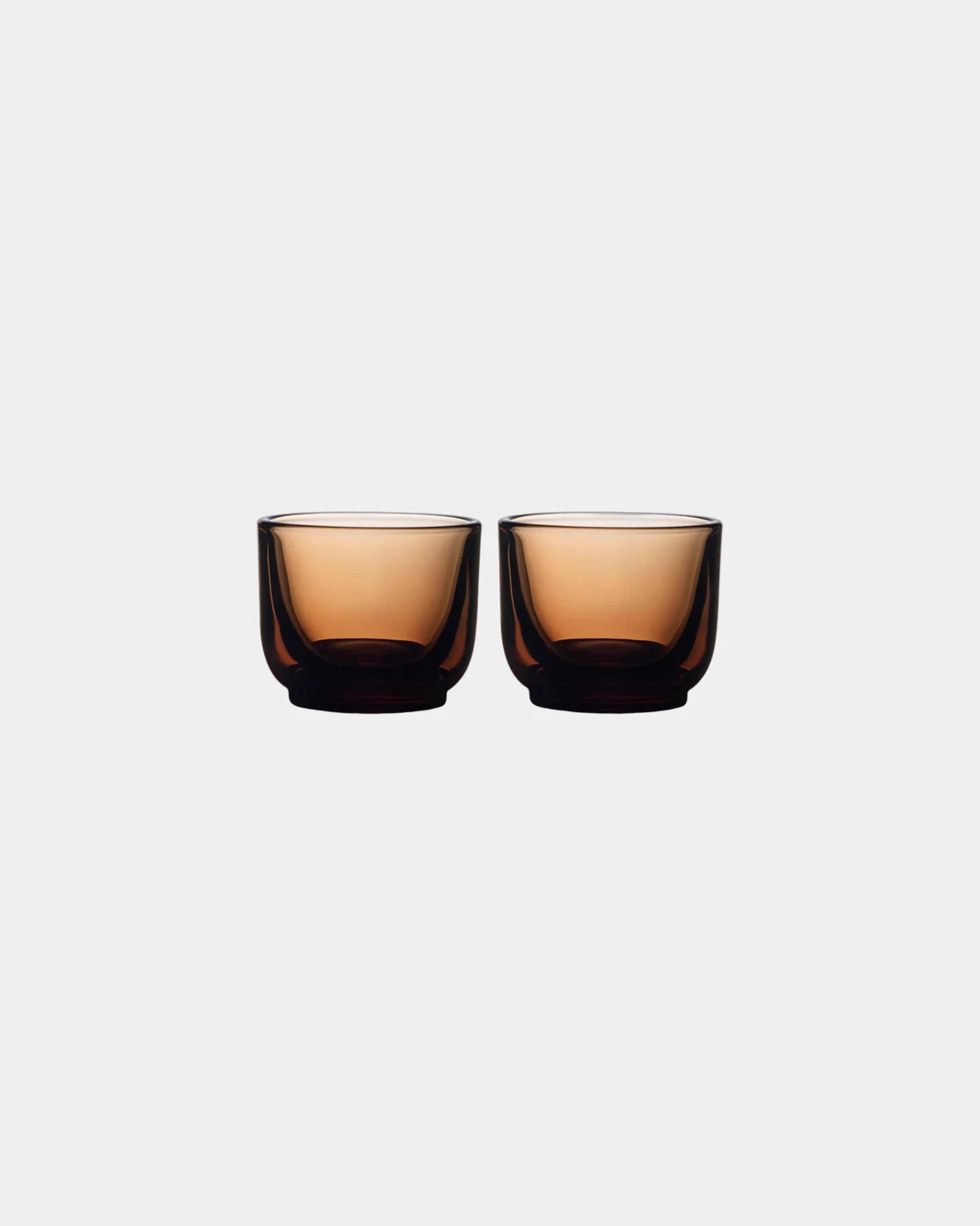 Custom 3.5 oz espresso glasses set of 2 - Amber