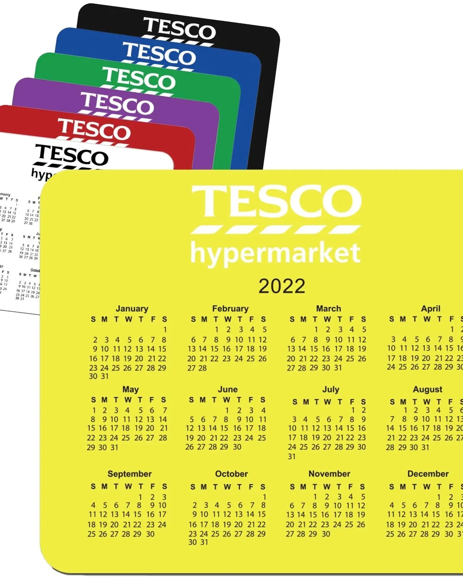Custom rubber bottom calendar mouse pad 9.375" x 8" - 1