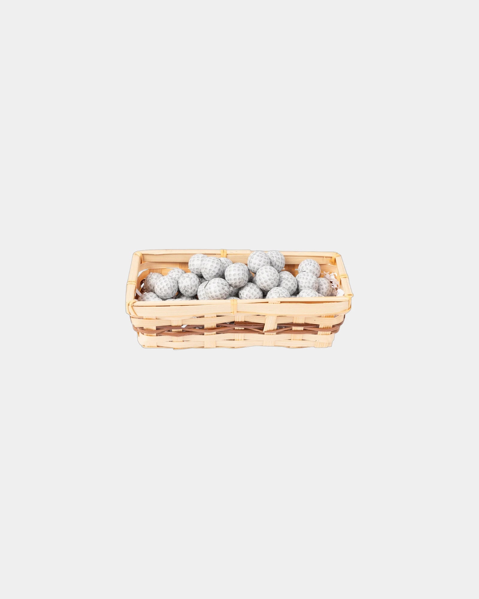 Custom chocolate golf balls gift basket with ribbon - 1