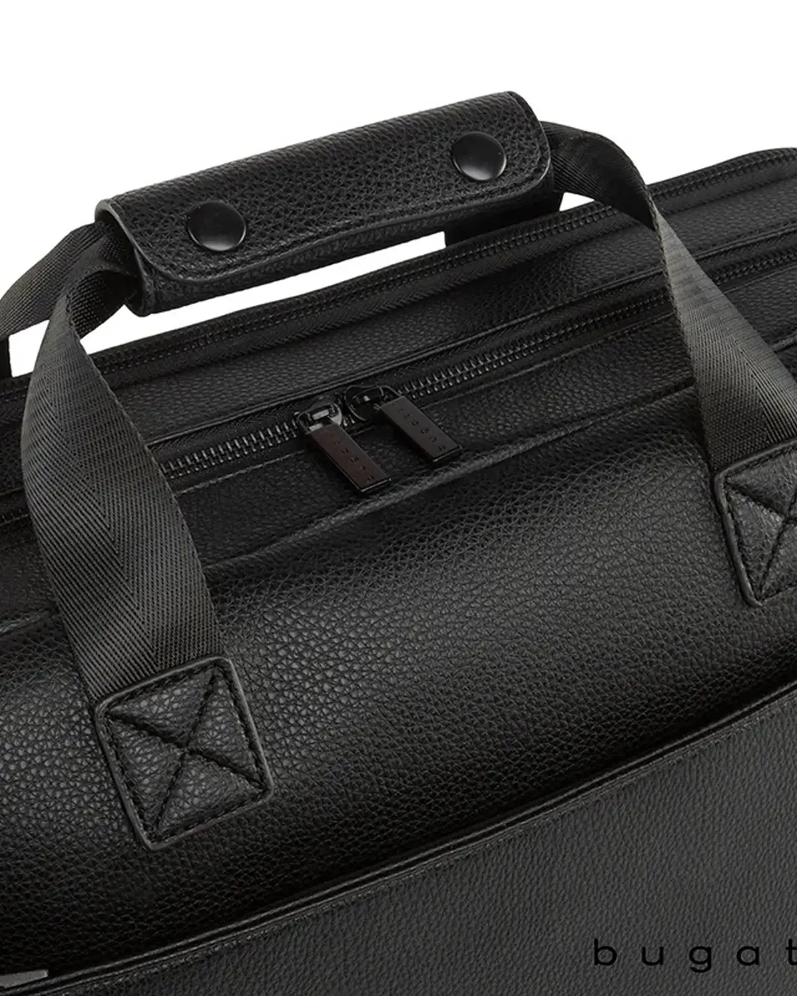 Custom vegan leather briefcase with 15.6" laptop pocket - 1