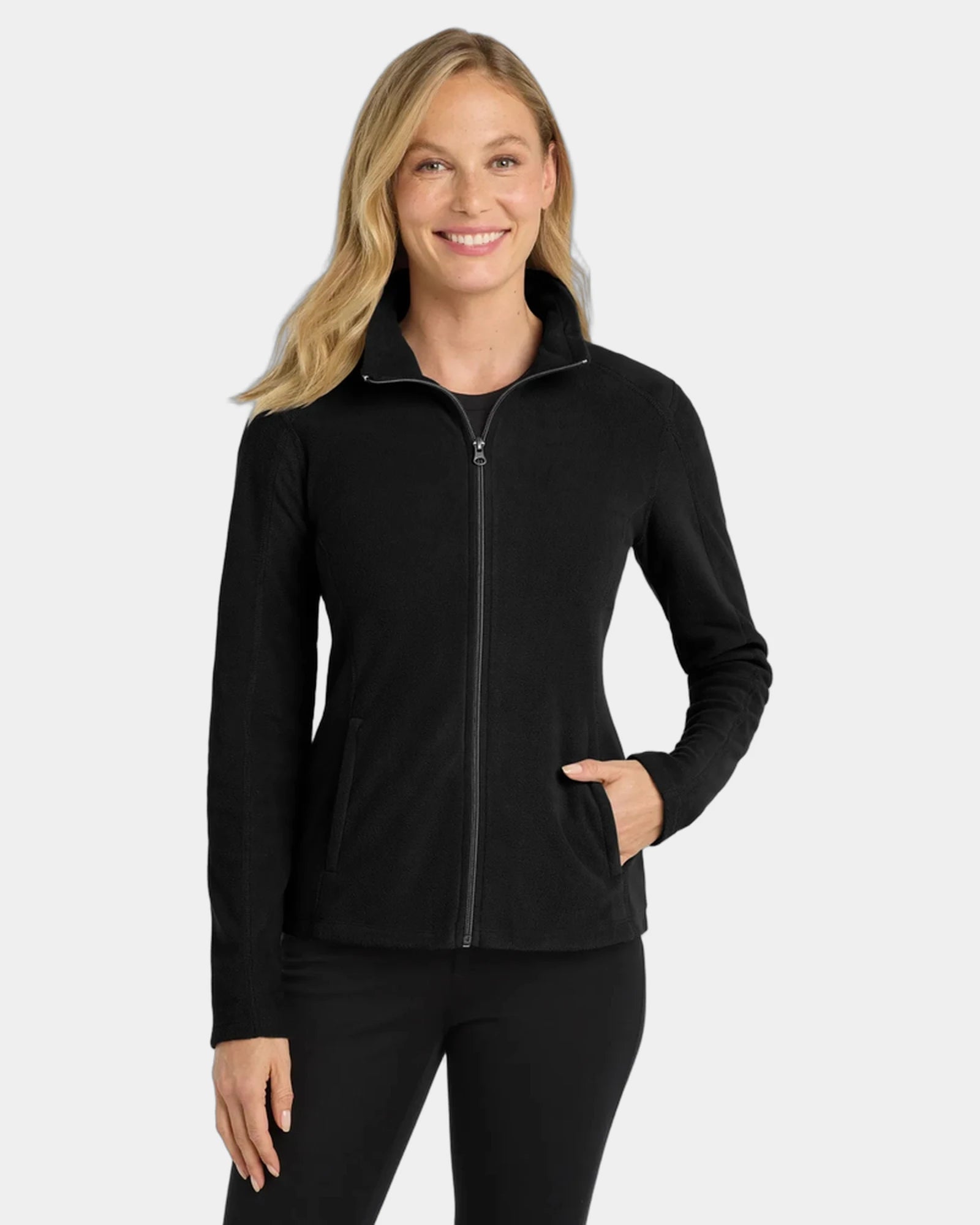 Custom microfleece jacket Port Authority women's - Black