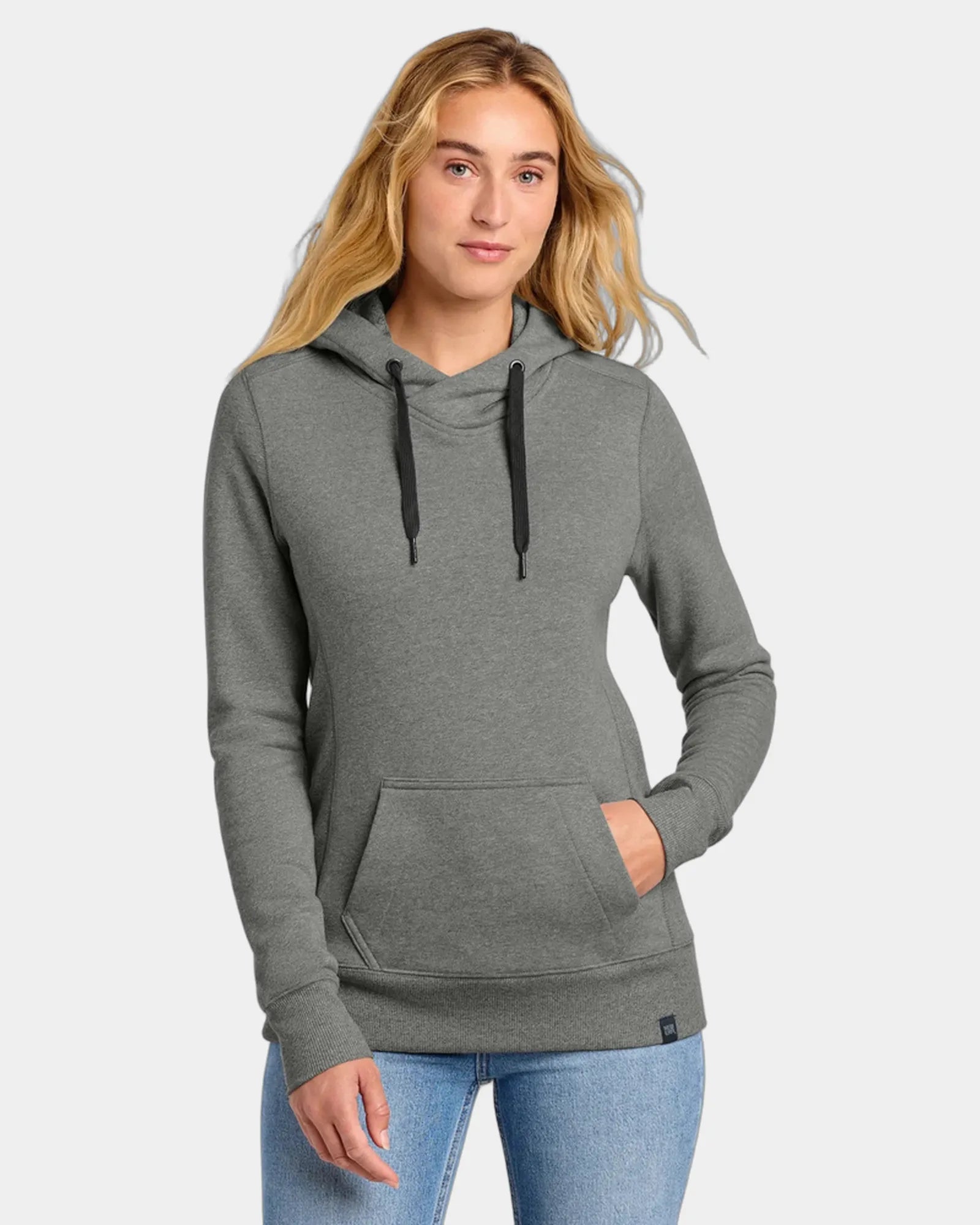 Custom French terry pullover hoodie New Era women's - Black Twist