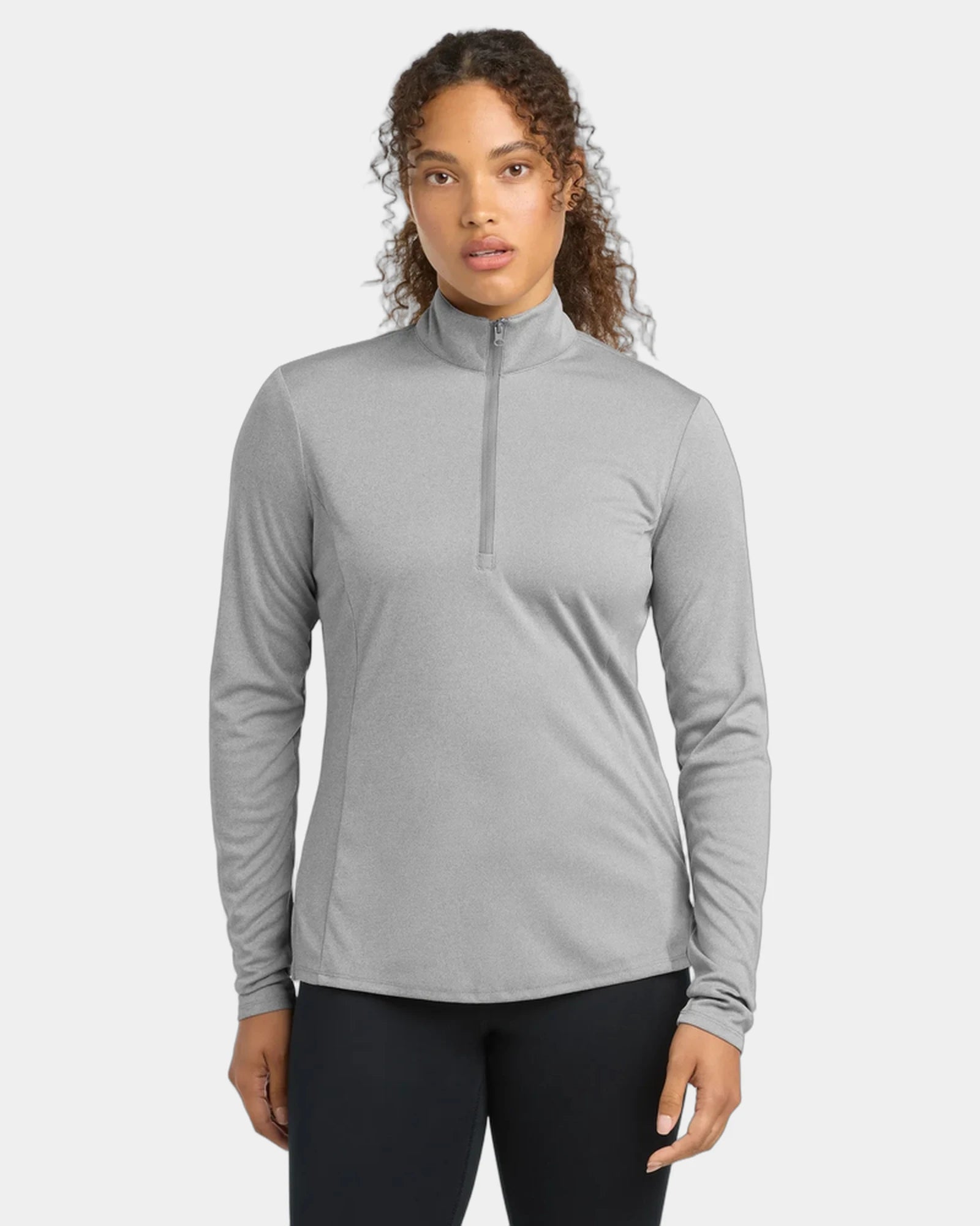 Custom moisture-wicking Sport-Tek Endeavor 1/2-Zip Pullover - Light Grey Heather