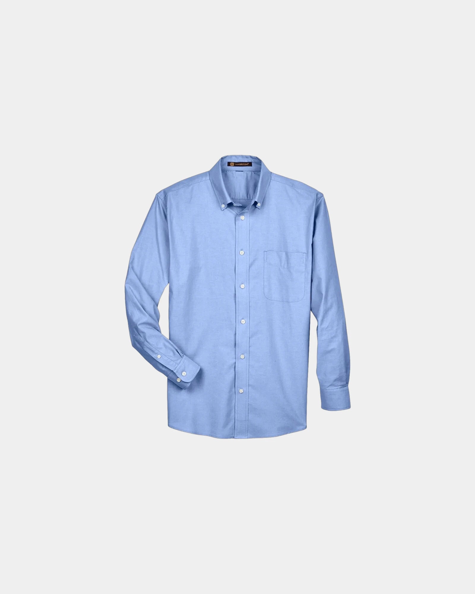 Custom oxford dress shirt with wrinkle release fabric - Light Blue