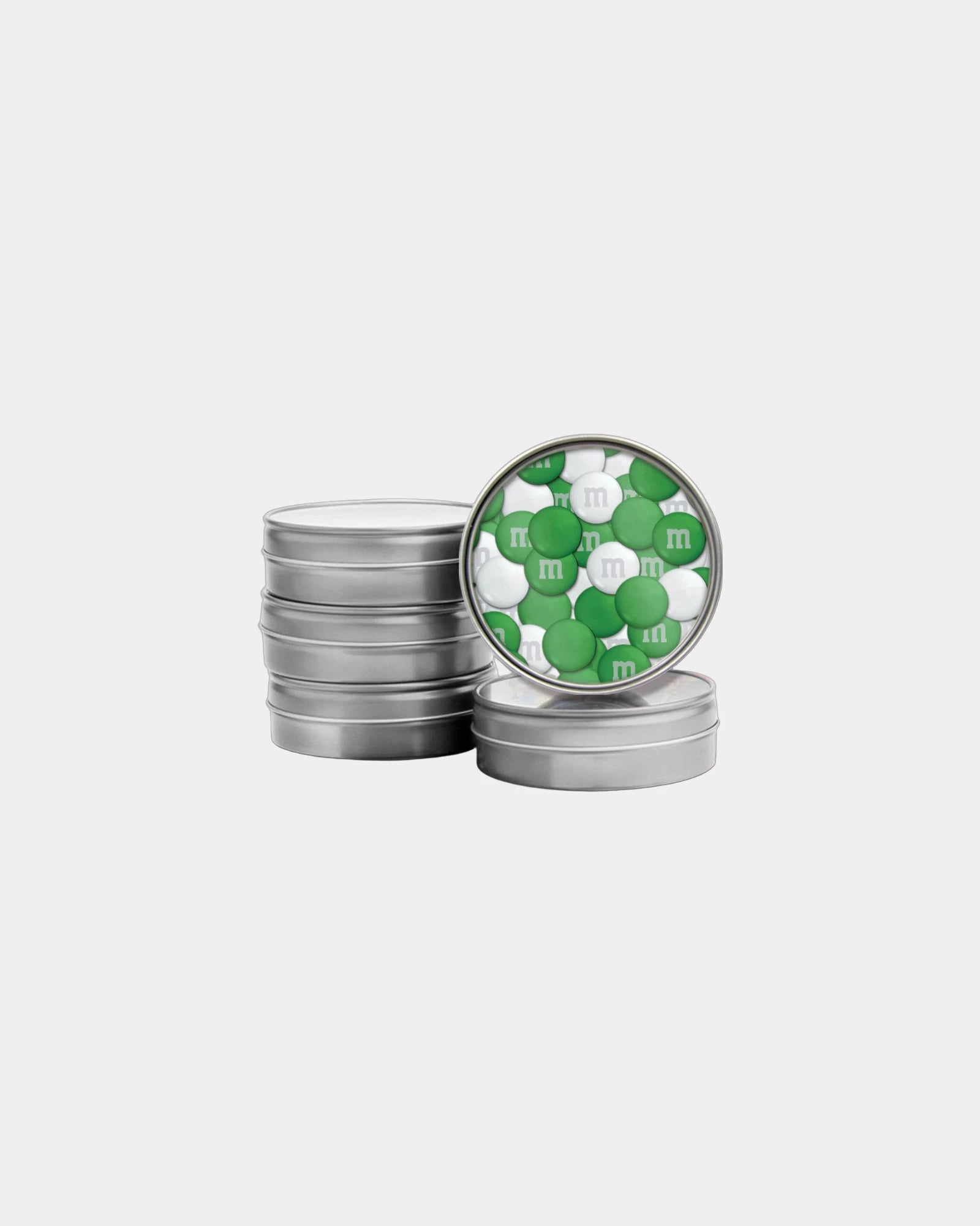 Custom 1.5 oz M&M'S candy in silver tin - Silver