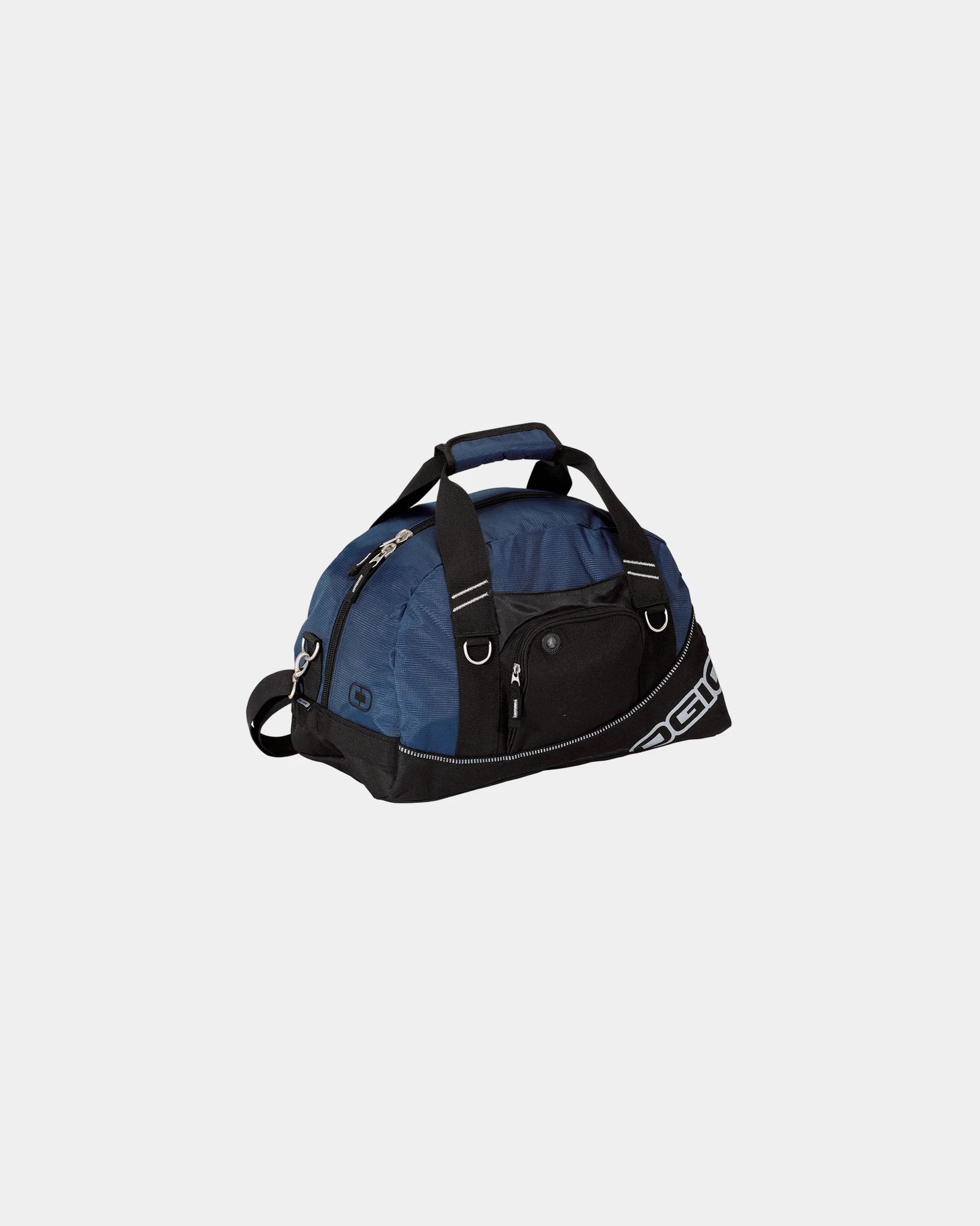 Custom polyester duffel bag with media pocket 29.5L - Navy