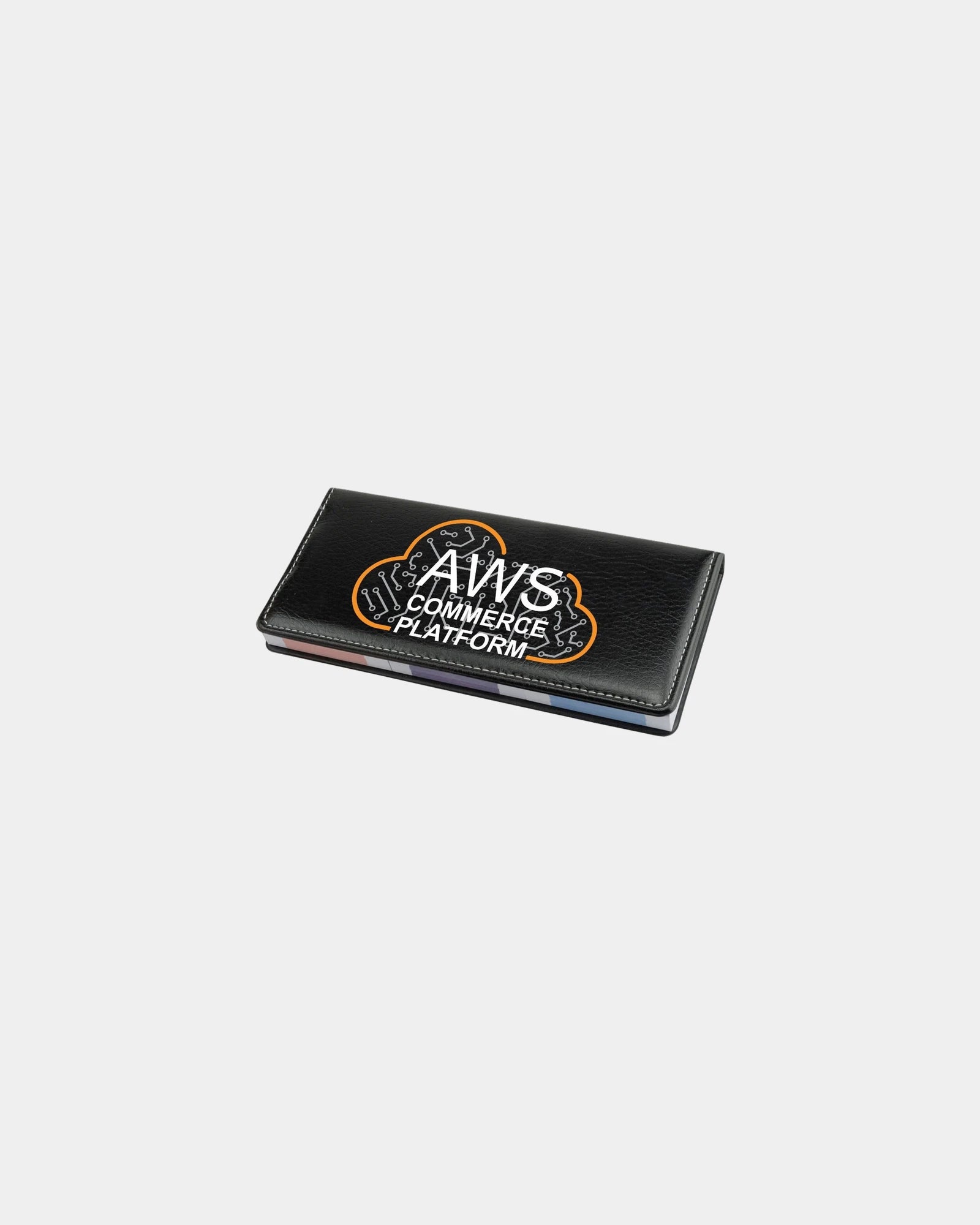 Custom desktop caddy with sticky notepads - Black