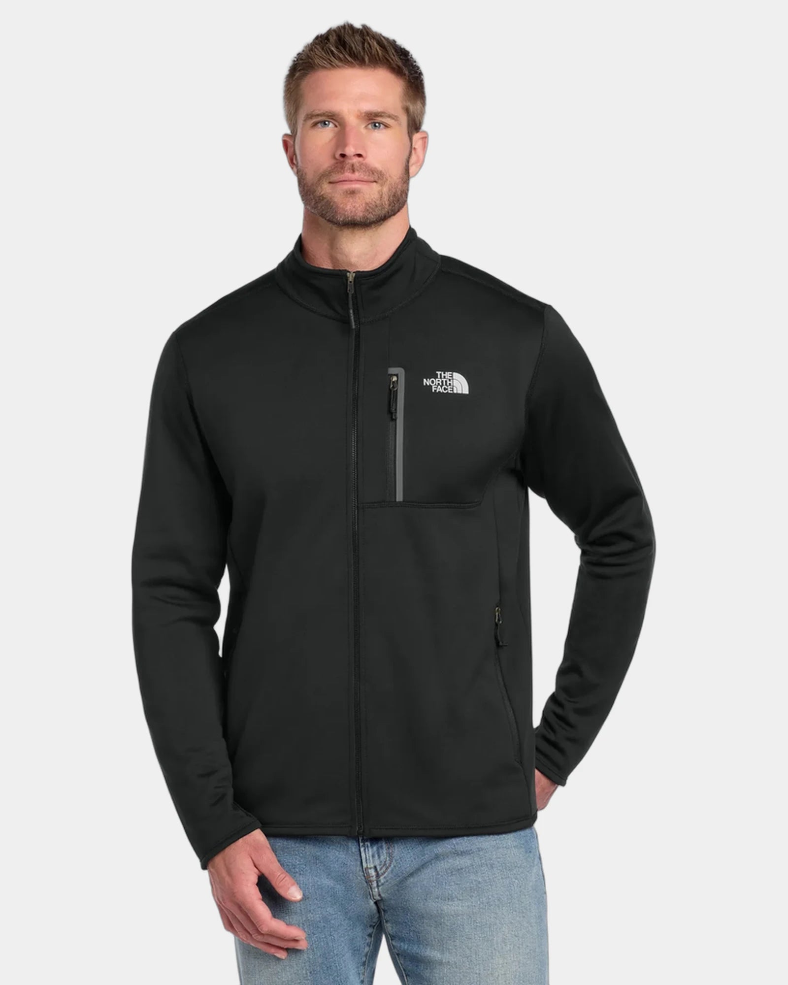 Custom recycled fleece jacket The North Face Skyline - Tnf Black