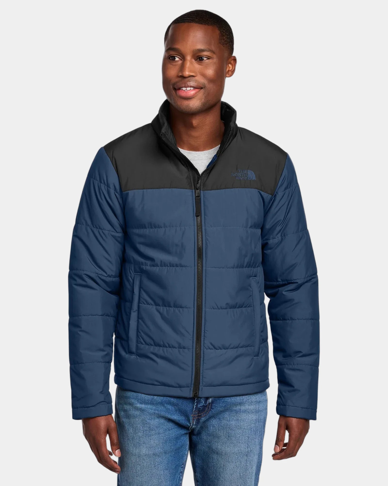 Custom insulated jacket The North Face Chest Logo Everyday - Shady Blue