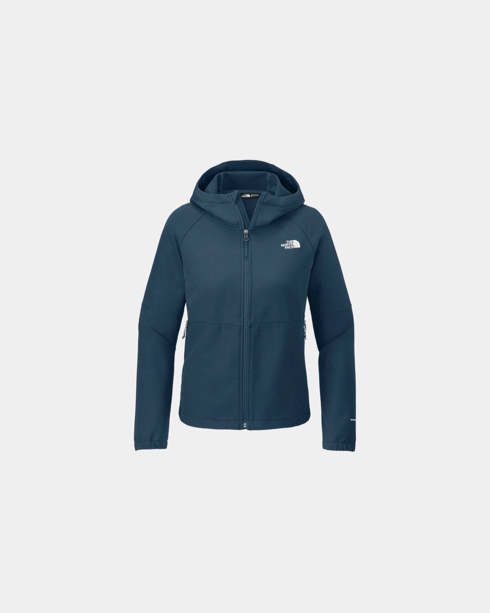 Custom recycled soft shell jacket The North Face Barr Lake - Shady Blue Dark Heather