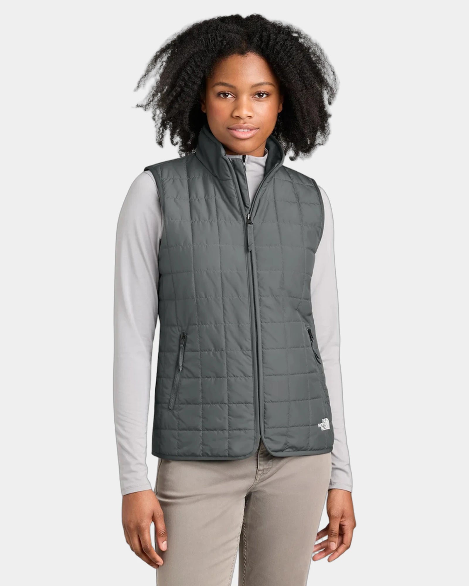 Custom recycled quilted vest The North Face Iron Drift - Smoked Pearl Grey