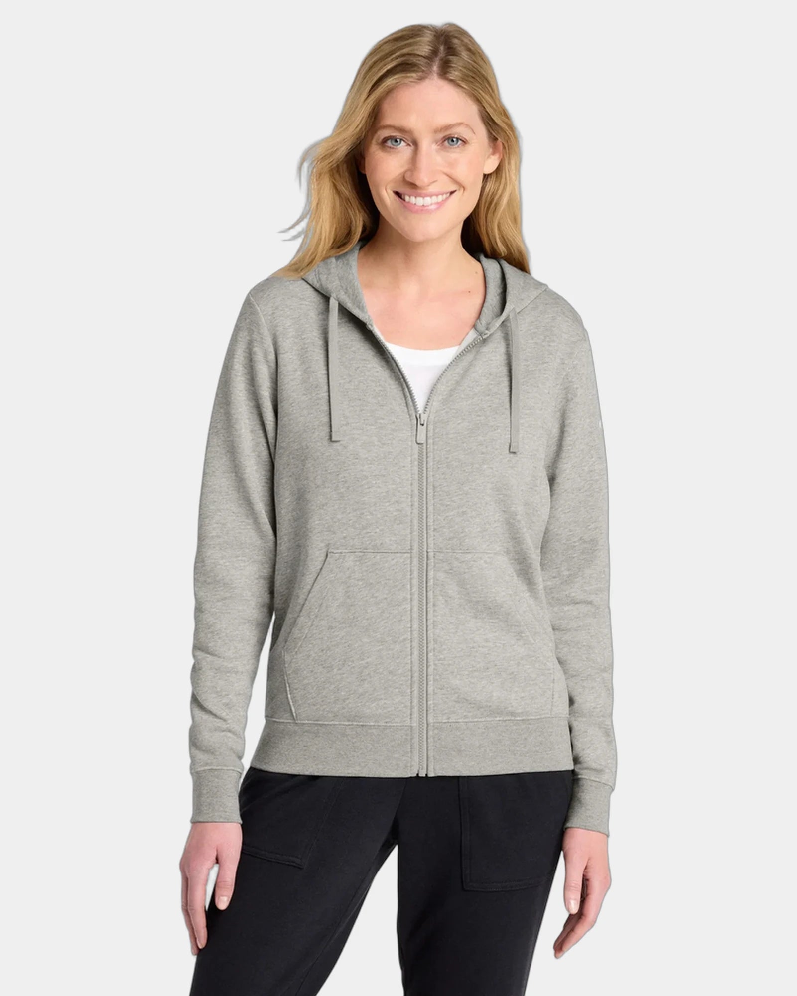 Custom full-zip hoodie Nike Club Fleece Swoosh - Dark Grey Heather