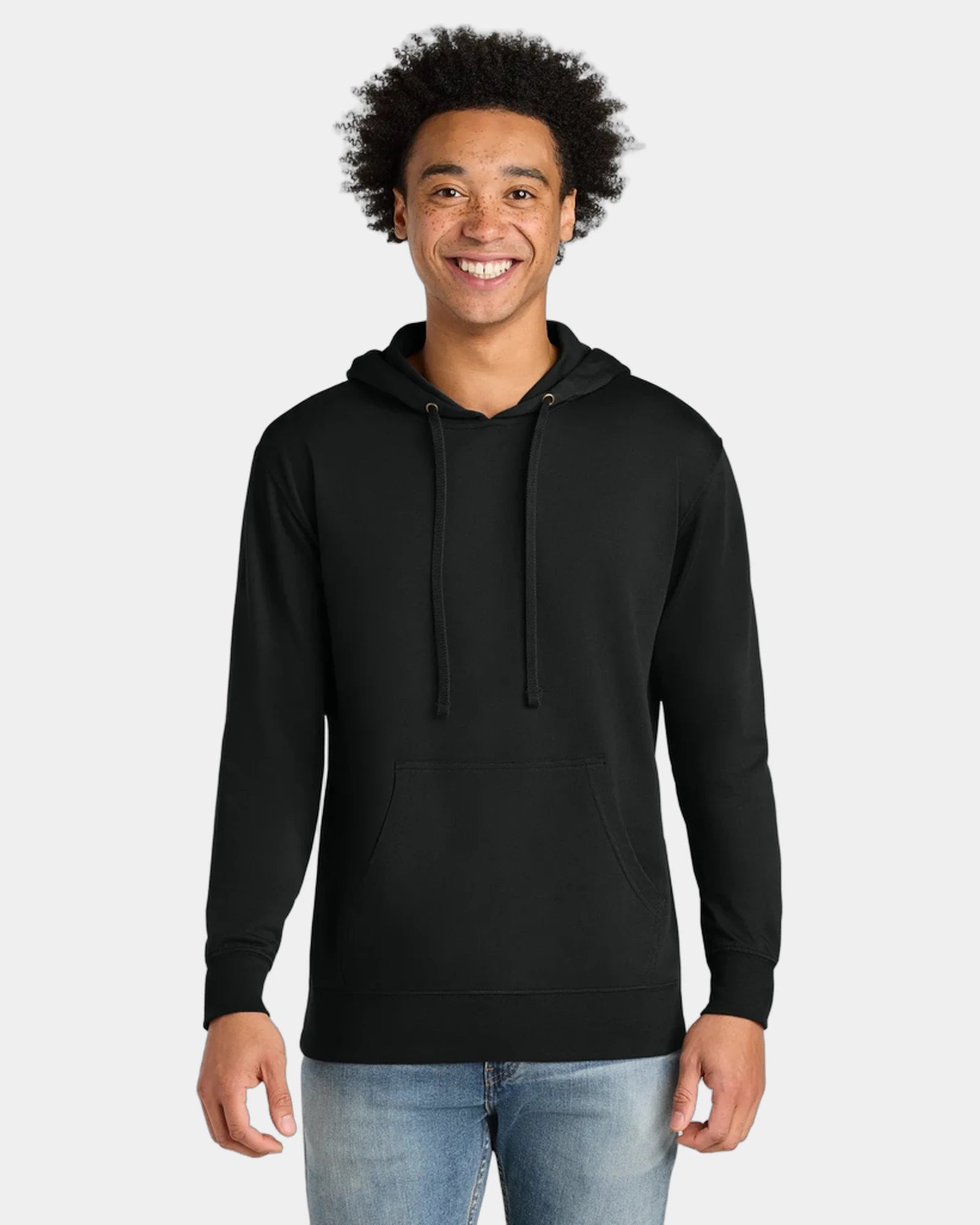 Custom French terry fleece Laguna hoodie for teams - Black/ Black
