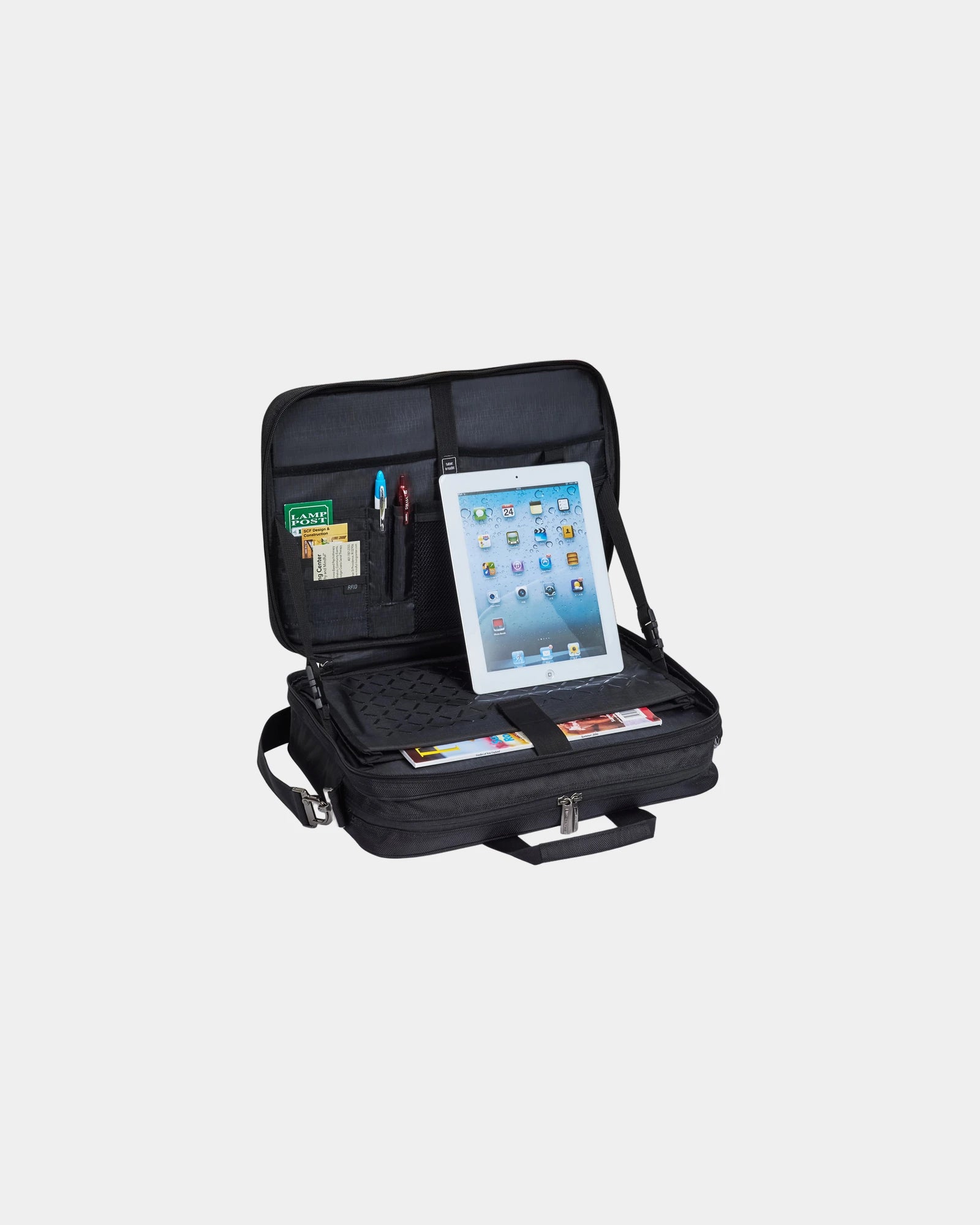 Custom polyester laptop portfolio briefcase bag - 1