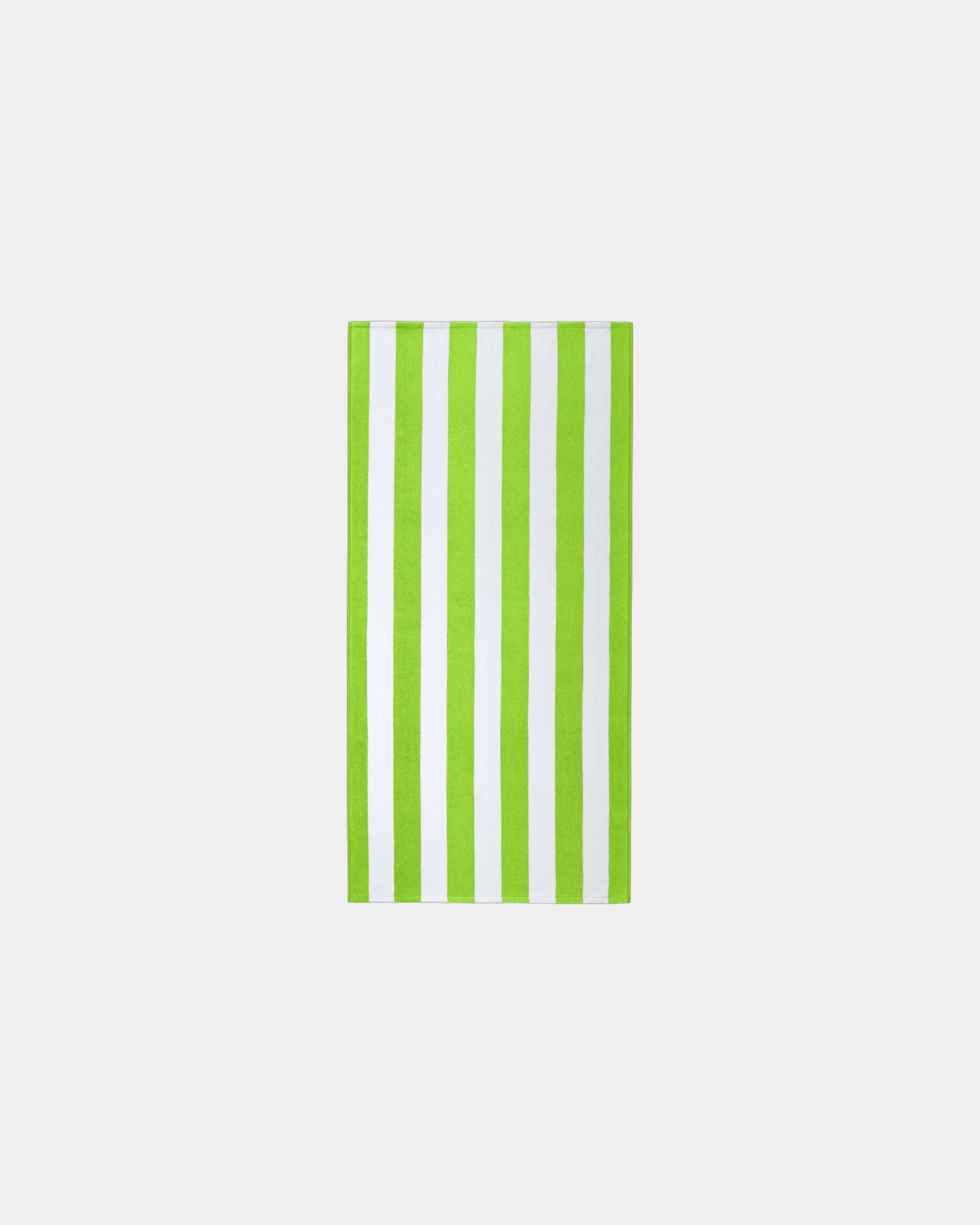 Custom cotton Port Authority Value Cabana Stripe beach towel - Bright Lime