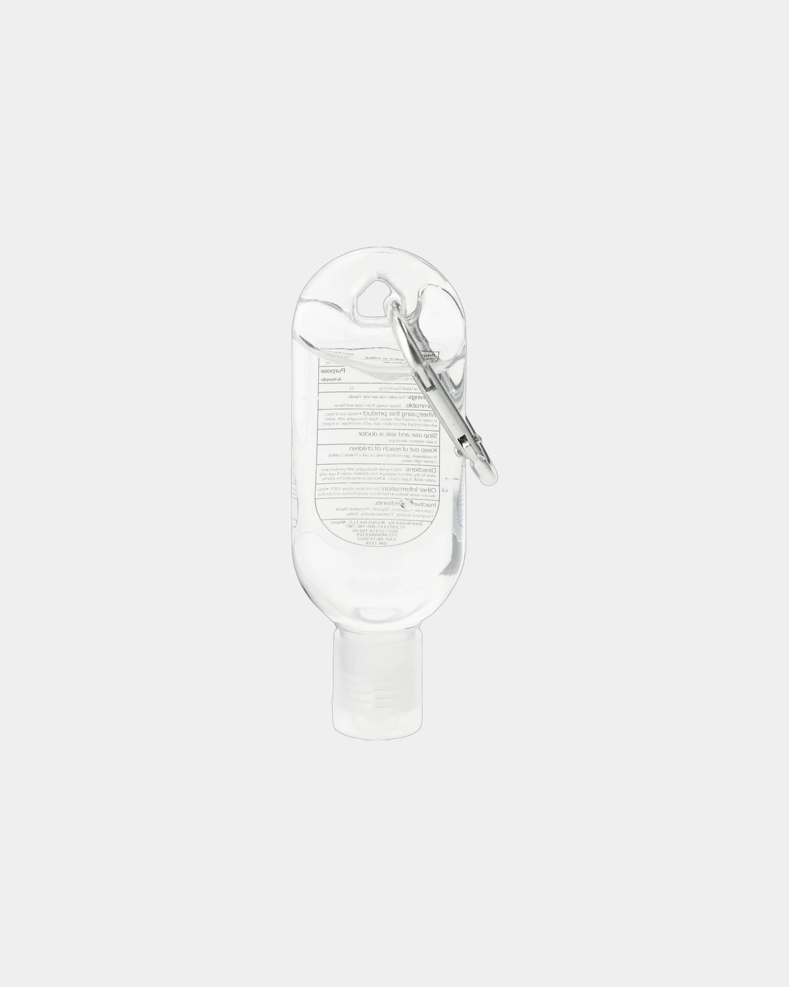 Custom 1 oz hand sanitizer with carabiner clip - 1