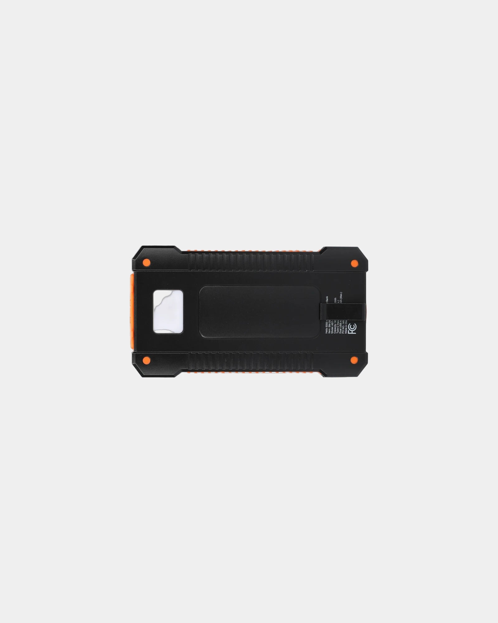 Custom solar power bank 5,000 mAh with flashlight - 1