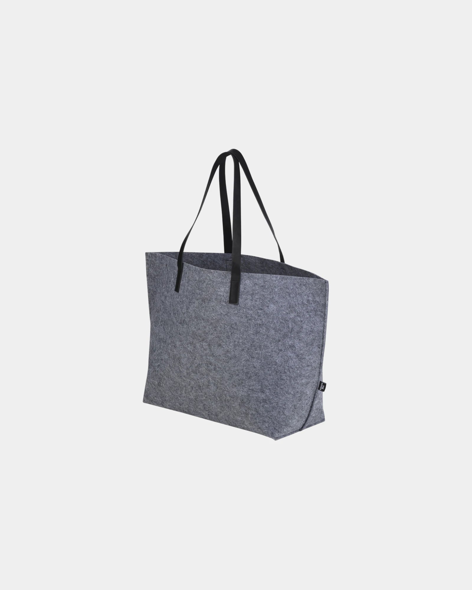 Custom recycled felt shoulder tote bag - 1