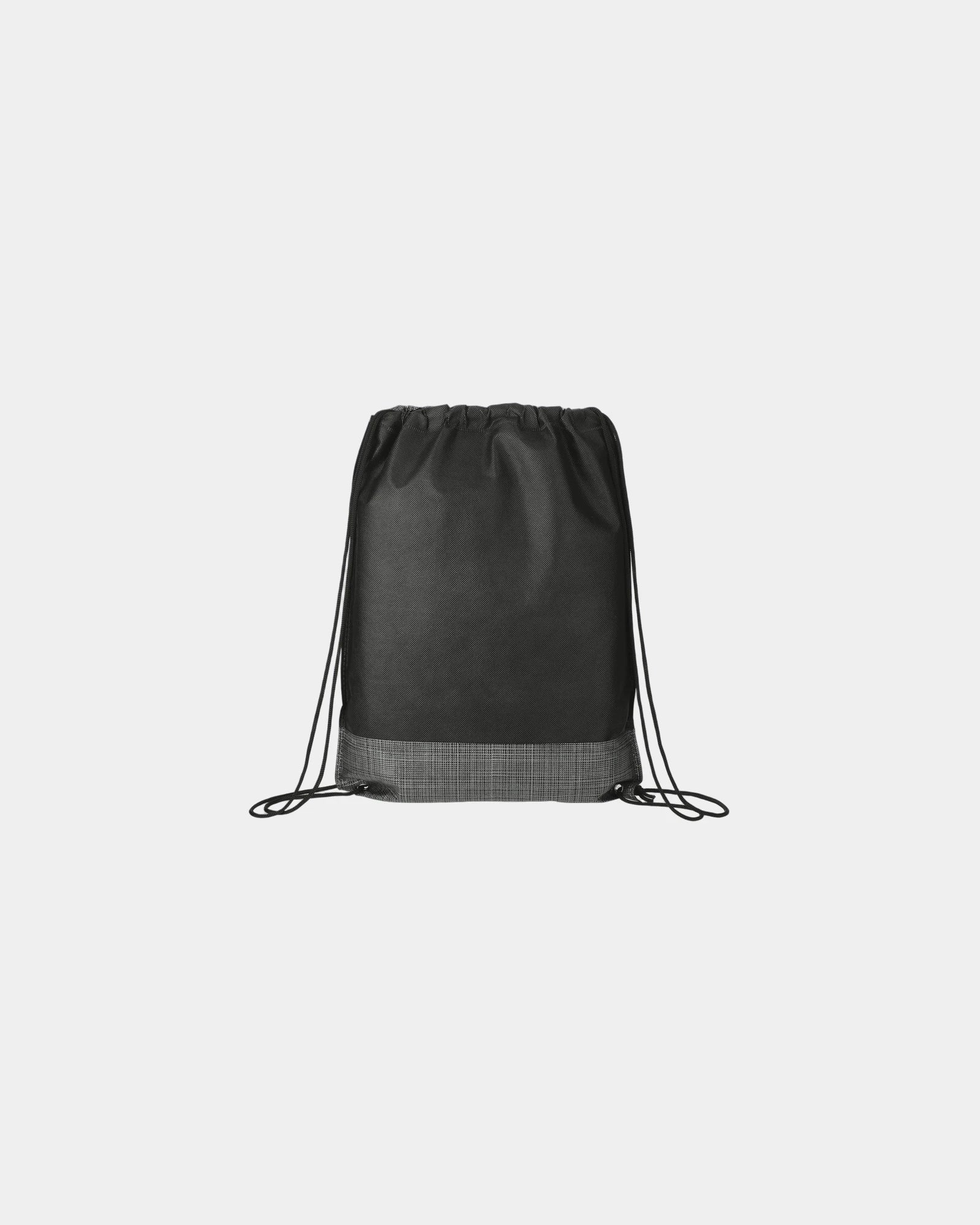 Custom polypropylene cross-weave drawstring bag 16.5x13 - 1