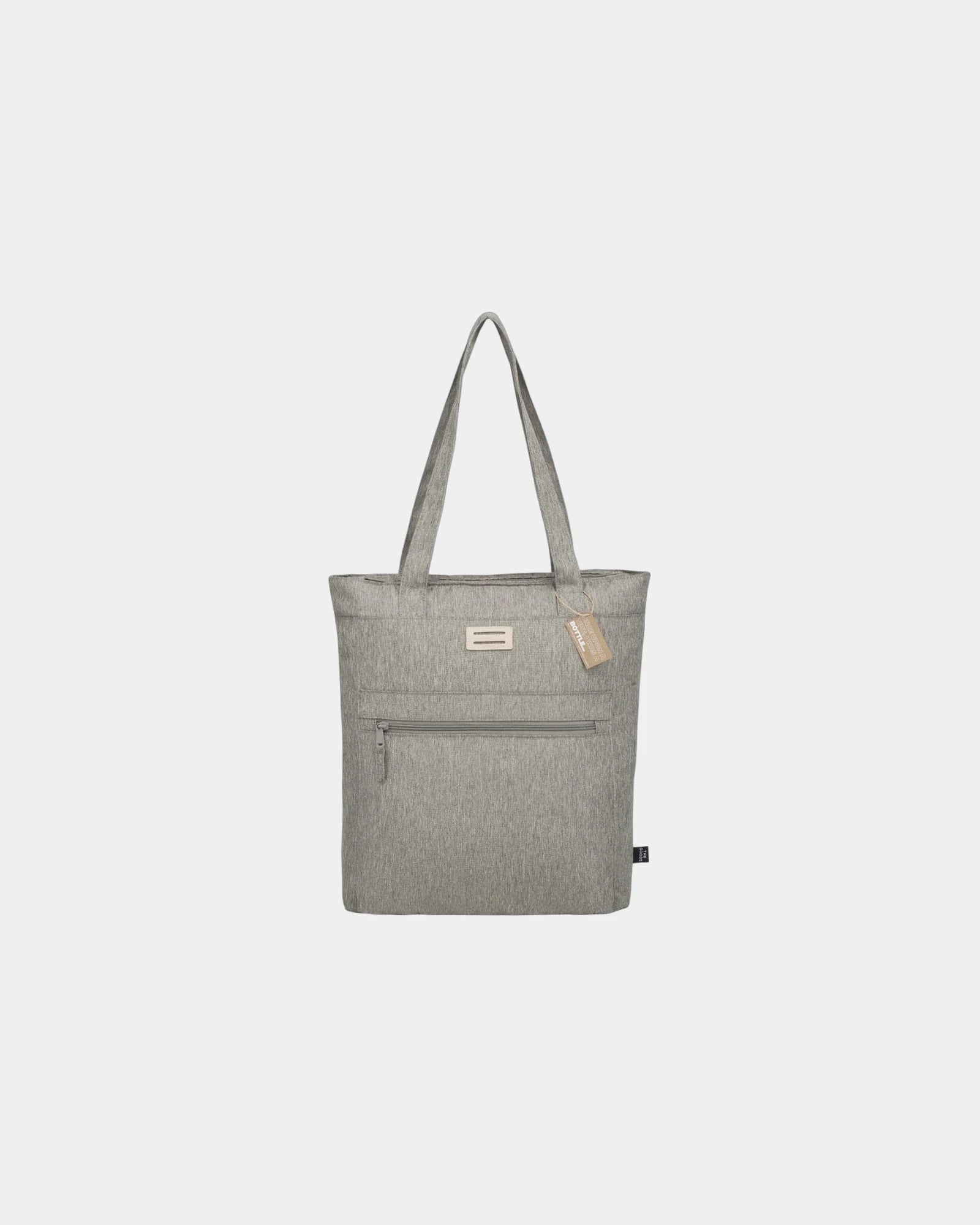 Custom recycled polyester laptop tote bag with pocket - 1